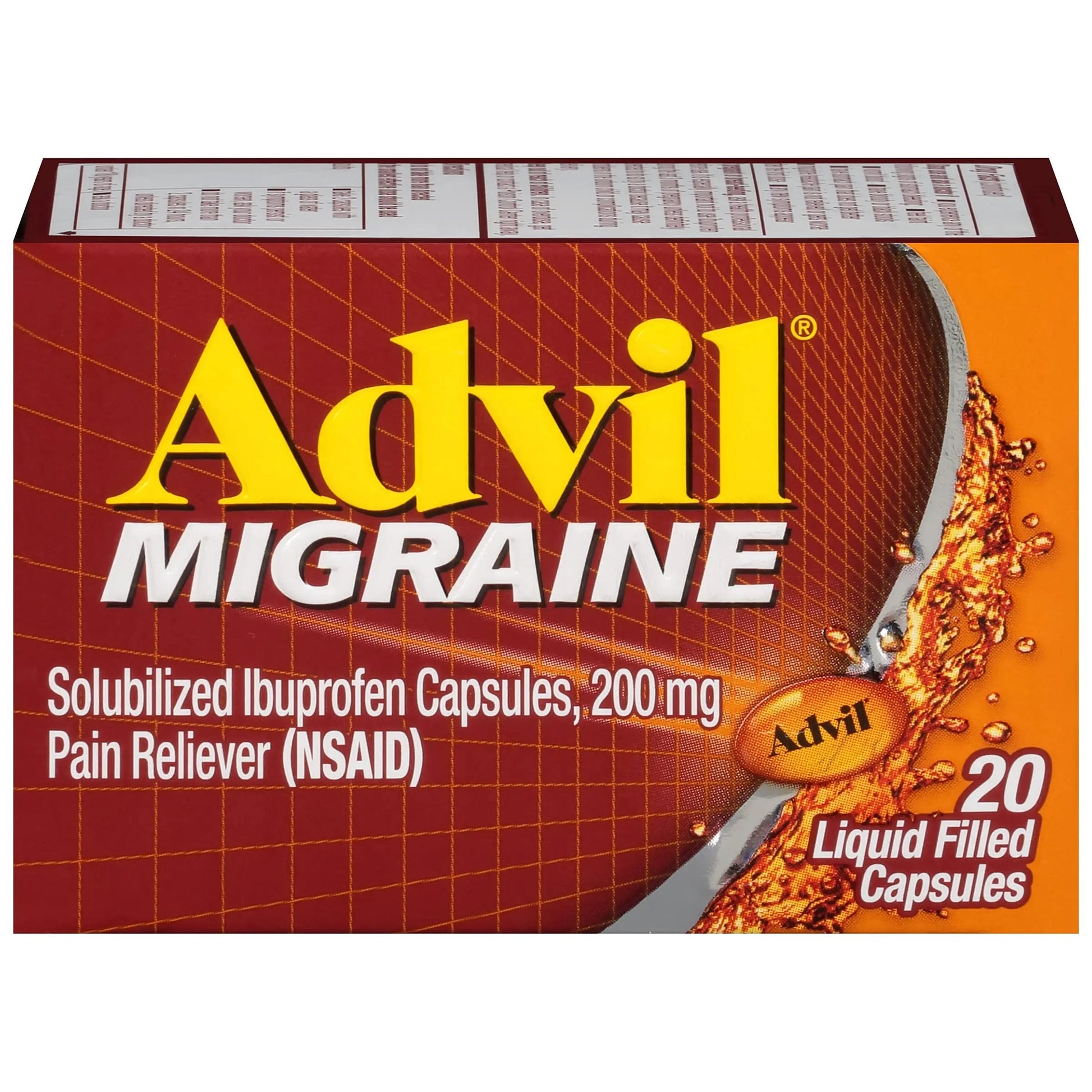 Advil 200 mg Liquid Filled Capsules 20 ea Advil Au supplements