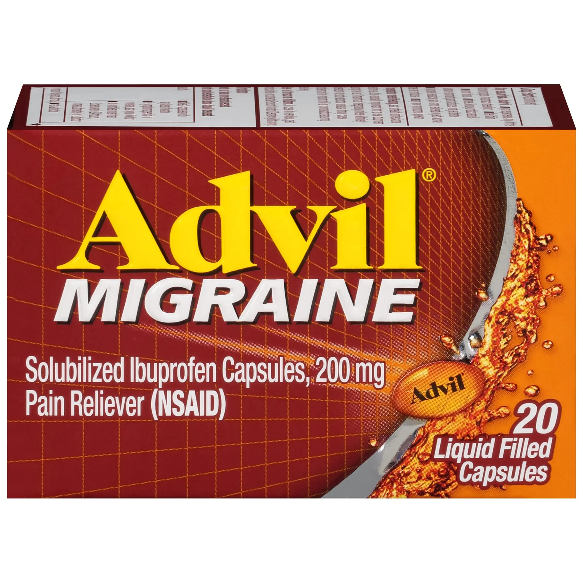 Advil 200 mg Liquid Filled Capsules 20 ea Advil Au supplements