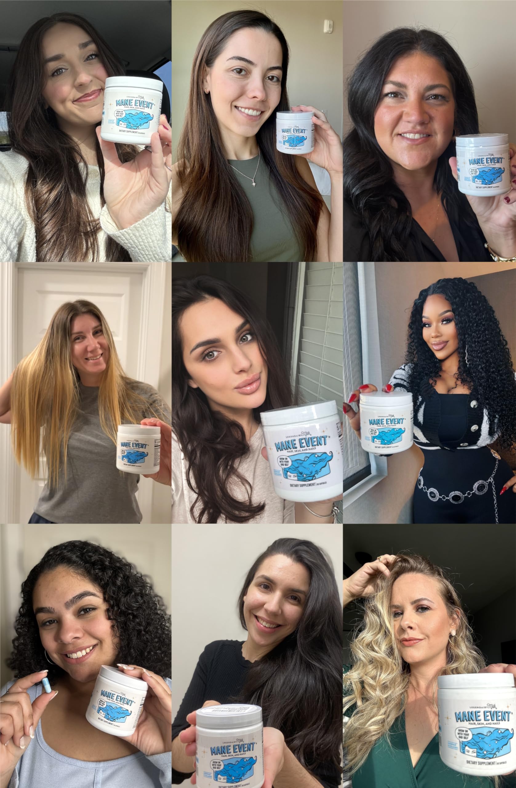 Legendairy Milk Hair Growth Vitamins for Women - Biotin for Hair Growth with Collagen & Lustriva, Hair Loss Products & Supplements for Thinning, Thicker, Fuller, Stronger Skin & Nails, Mane Event™ Legendairy Milk Au supplements