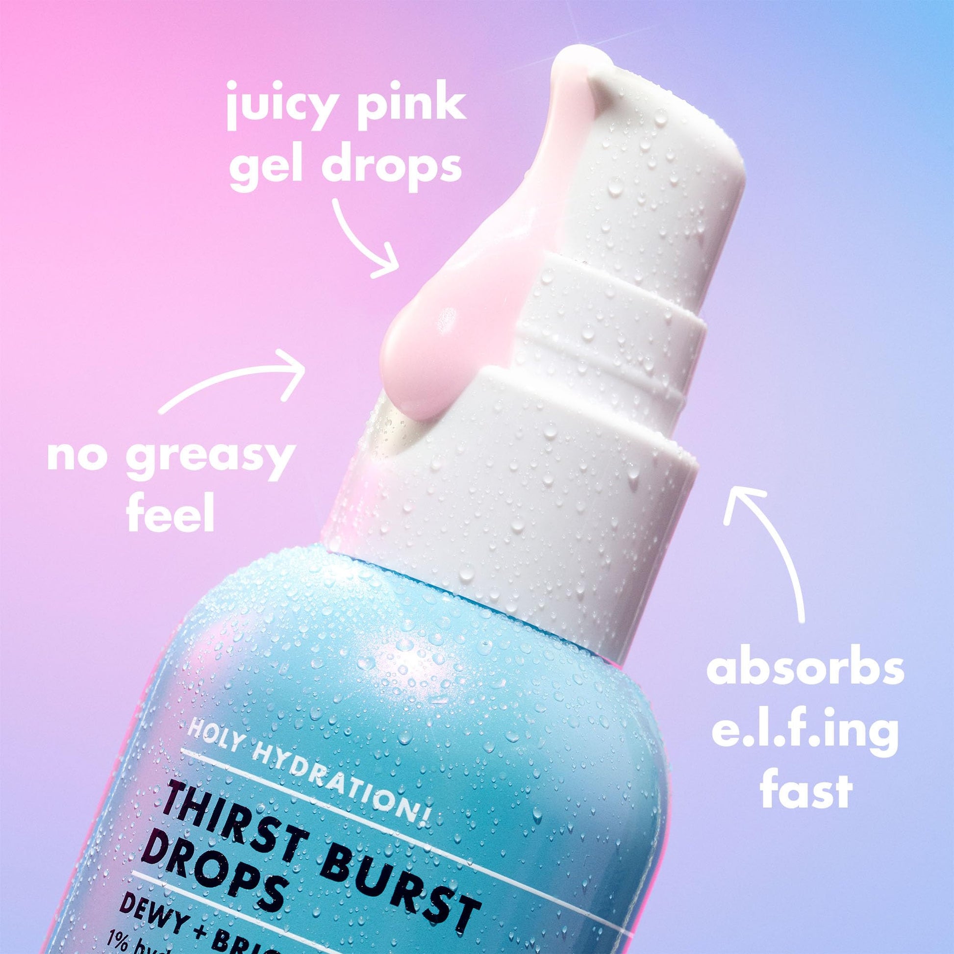 e.l.f. SKIN Holy Hydration! Thirst Burst Drops, Serum For A Radiant Complexion Instantly & Over Time, Made With Hyaluronic Acid, Vegan & Cruelty-Free e.l.f. Au supplements