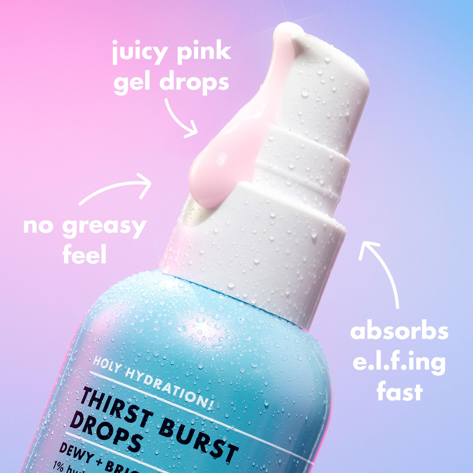 e.l.f. SKIN Holy Hydration! Thirst Burst Drops, Serum For A Radiant Complexion Instantly & Over Time, Made With Hyaluronic Acid, Vegan & Cruelty-Free e.l.f. Au supplements