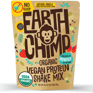 EarthChimp Organic Vegan Protein Powder - with Probiotics - Non GMO, Dairy Free EarthChimp Au supplements