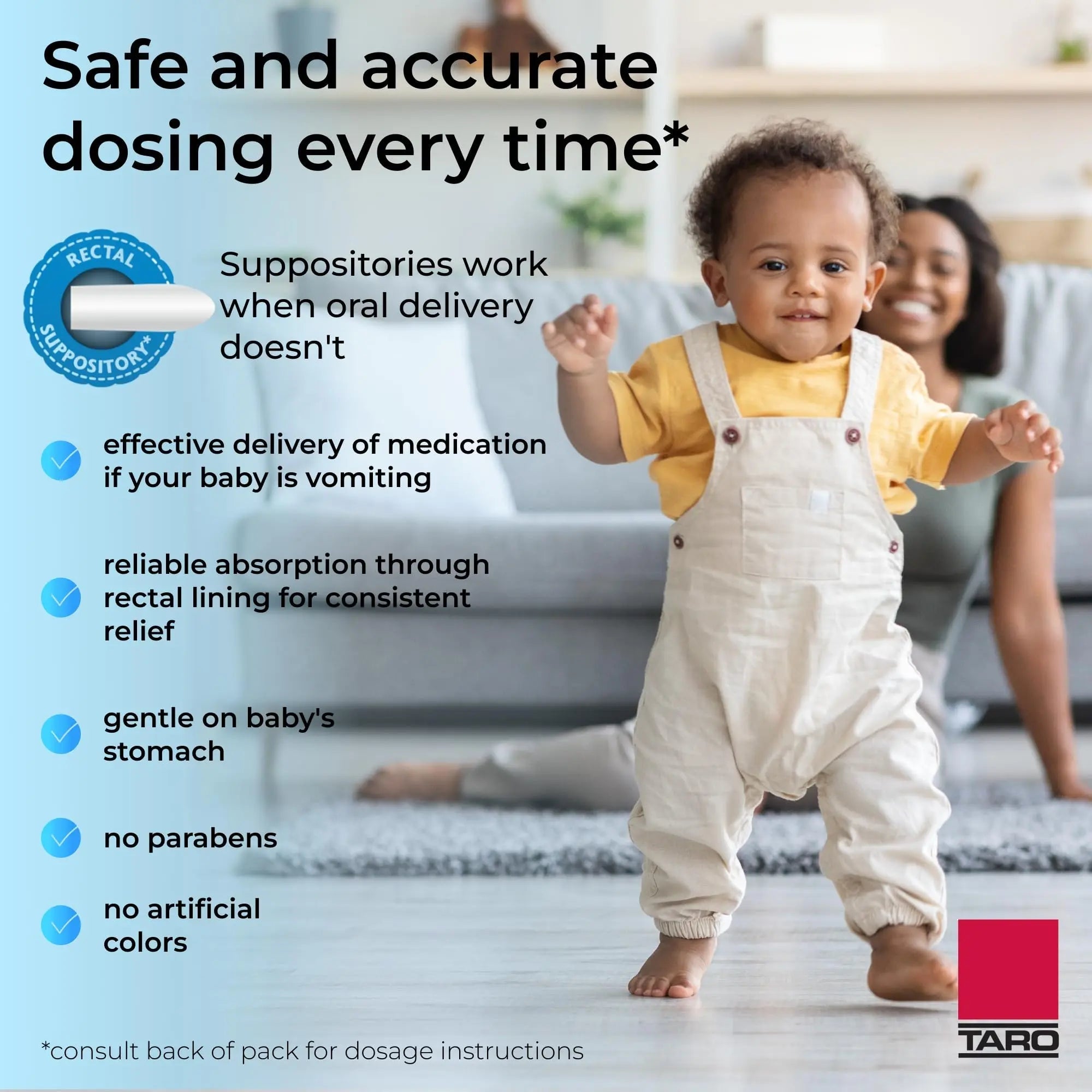 Feverall Infant Acetaminophen Suppositories 6 Rectal Suppositories 80mg Each Pain Reliever/Fever Reducer. Paraben Free, No Artificial Colors or Other preservatives. Ages 6-36 Months Feverall Au supplements