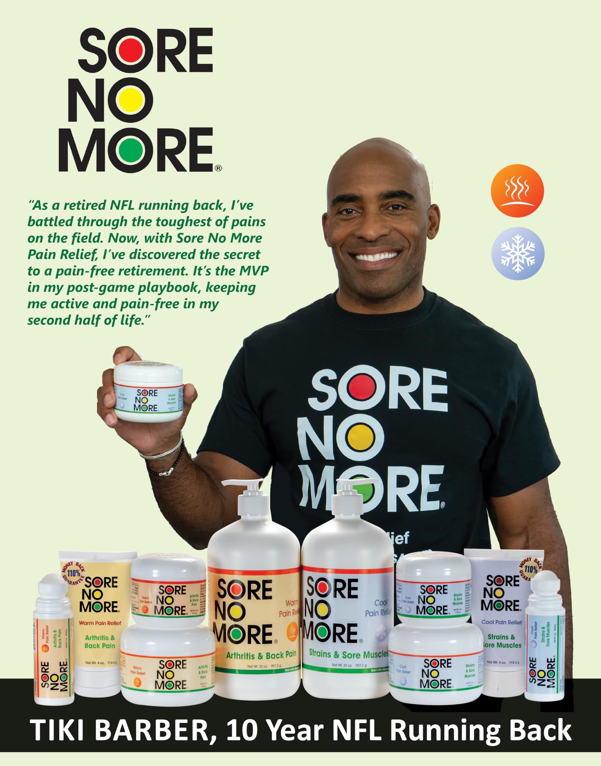 Sore No More Warm Arthritis Pain Relief Cream – Targeted Reliever for Back, Neck, Hands & Feet – Soothing & Fast-Acting Formula for Aches and Pains – Non-Greasy with Orange Aroma – 4 oz Sore No More Au supplements