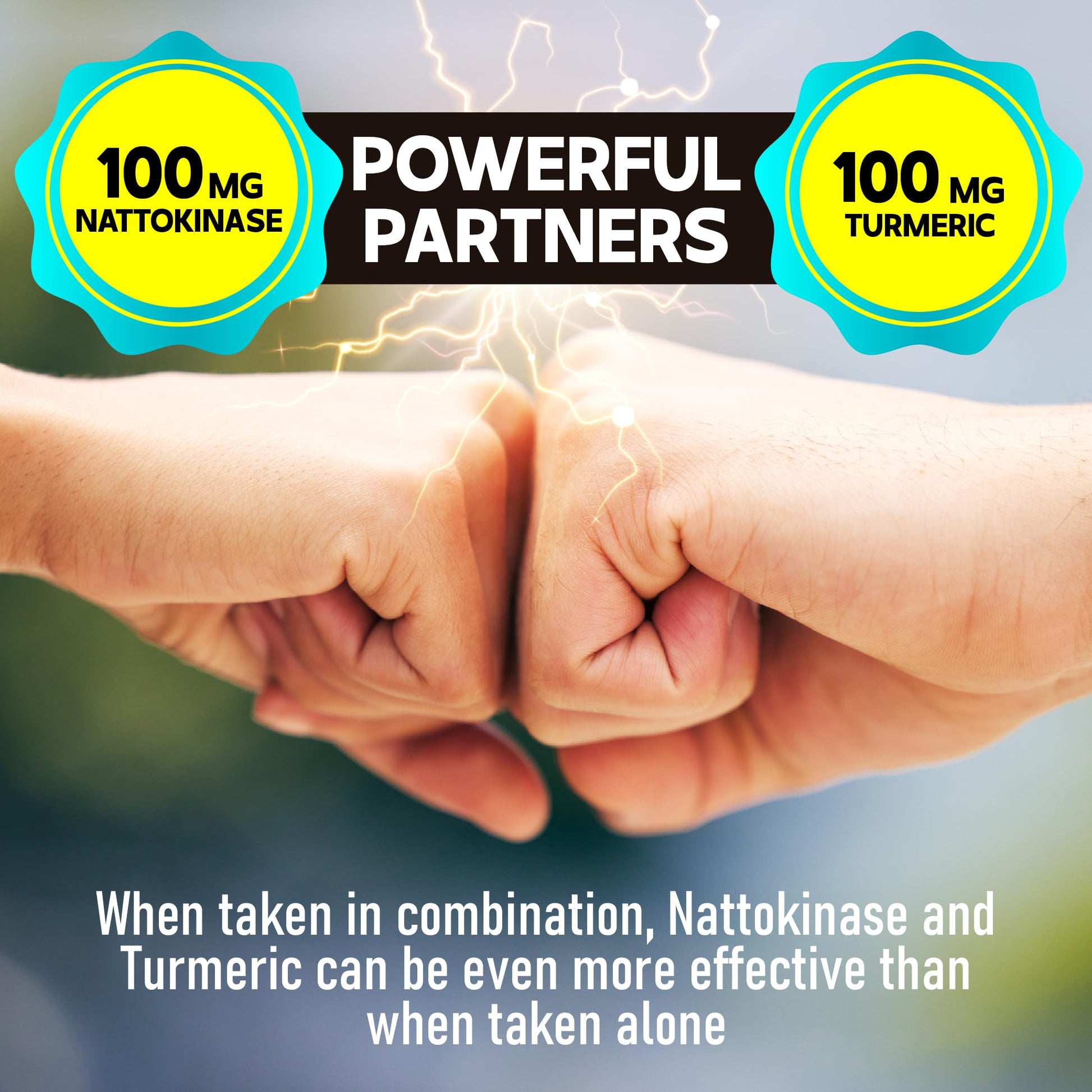 DEDICAD 4-in-1 Nattokinase 2000 Fu, Turmeric, Bromelain, Serrapeptase - Spike Protein Detox - Body Balance, Circulation Health & Immune System - 120 Capsules 4-Month Supply DEDICAD Au supplements