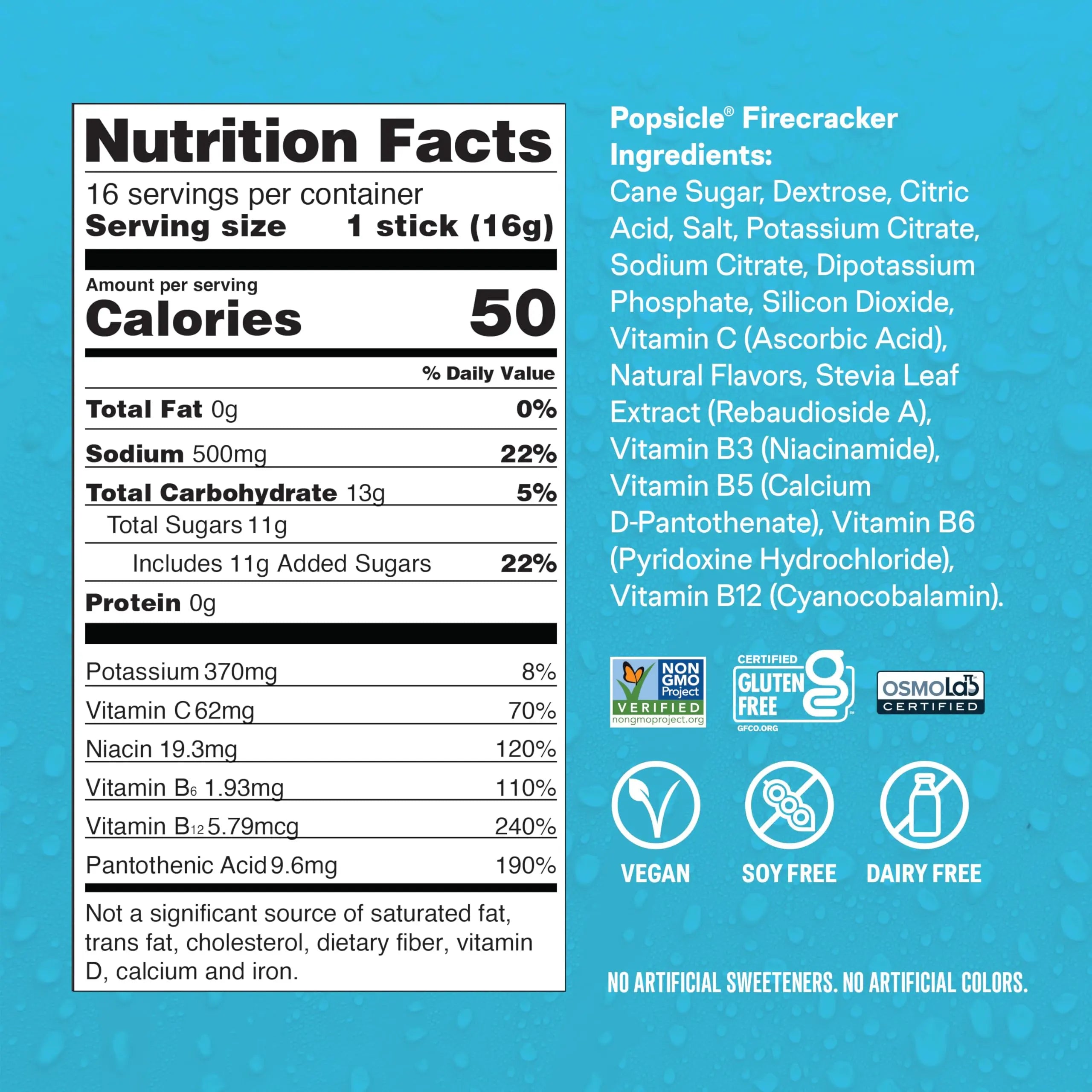Liquid I.V.® Hydration Multiplier - Popsicle Firecracker | Electrolyte Powder Drink Mix | 3 Pack (48 Servings) Liquid I.V. Au supplements