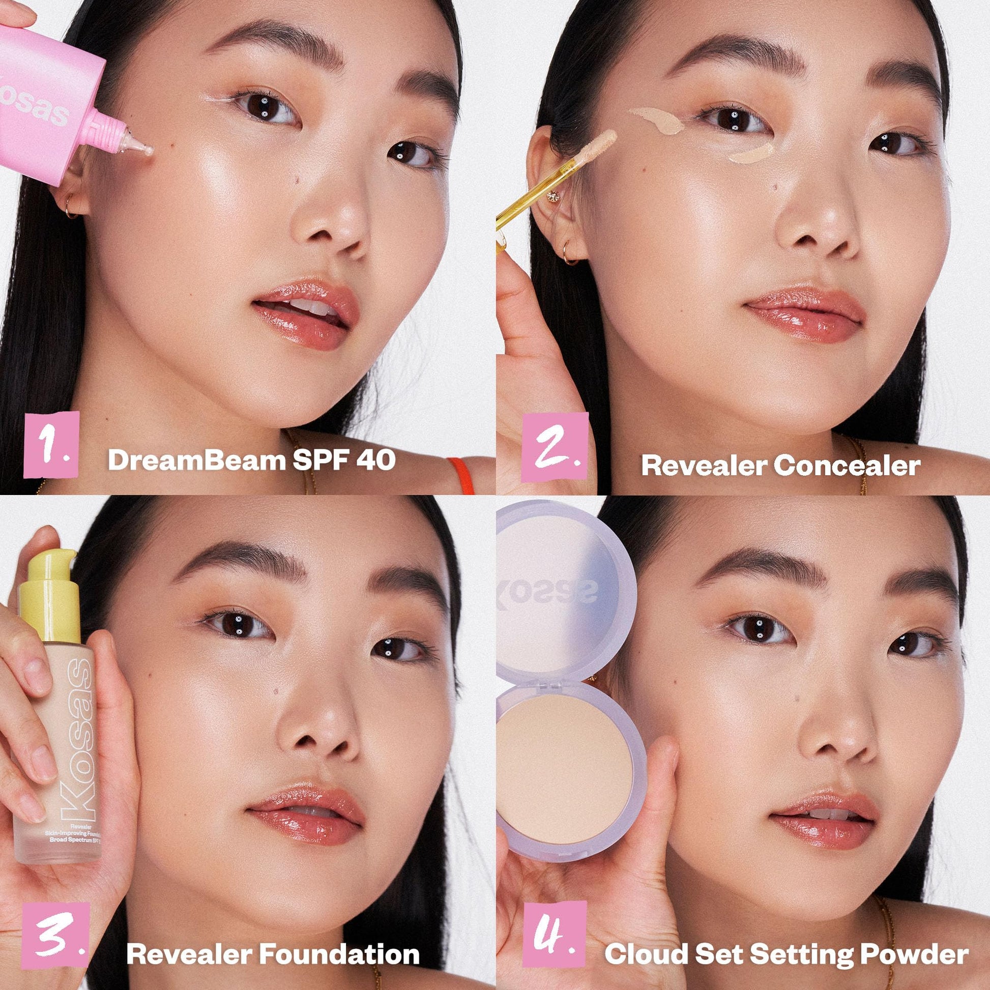Kosas DreamBeam SPF 40 Mineral Sunscreen for Face + Makeup Prep – Lightweight Hydrating Sun Protection, 40 ml Kosas Au supplements