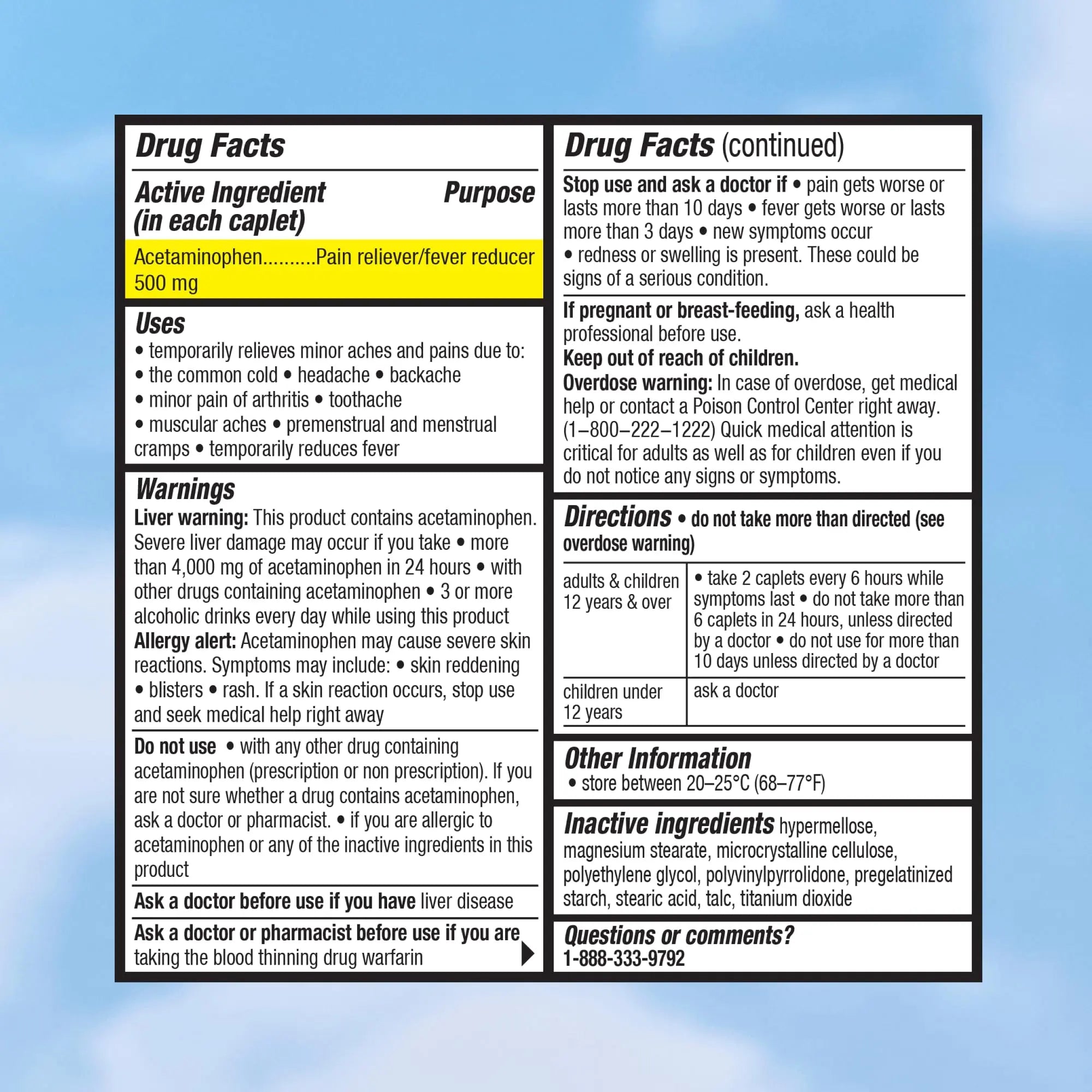 Cabinet: 500mg Acetaminophen for Headache Relief, Toothaches, Sore Throat, and Fever Reducer, Includes 1 Refillable Medicine Jar, 120 Tablets Refillable Glass Jar - w/Travel Tin Cabinet: Au supplements