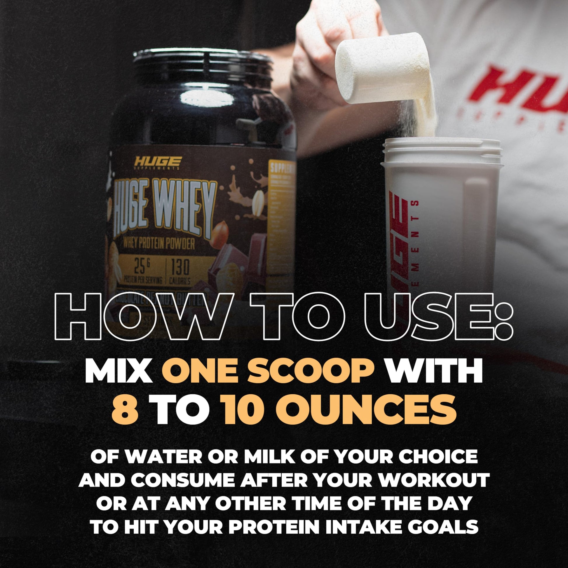 Huge Supplements Whey Protein Concentrate Powder - 25g Protein Per Serving Huge Supplements Au supplements