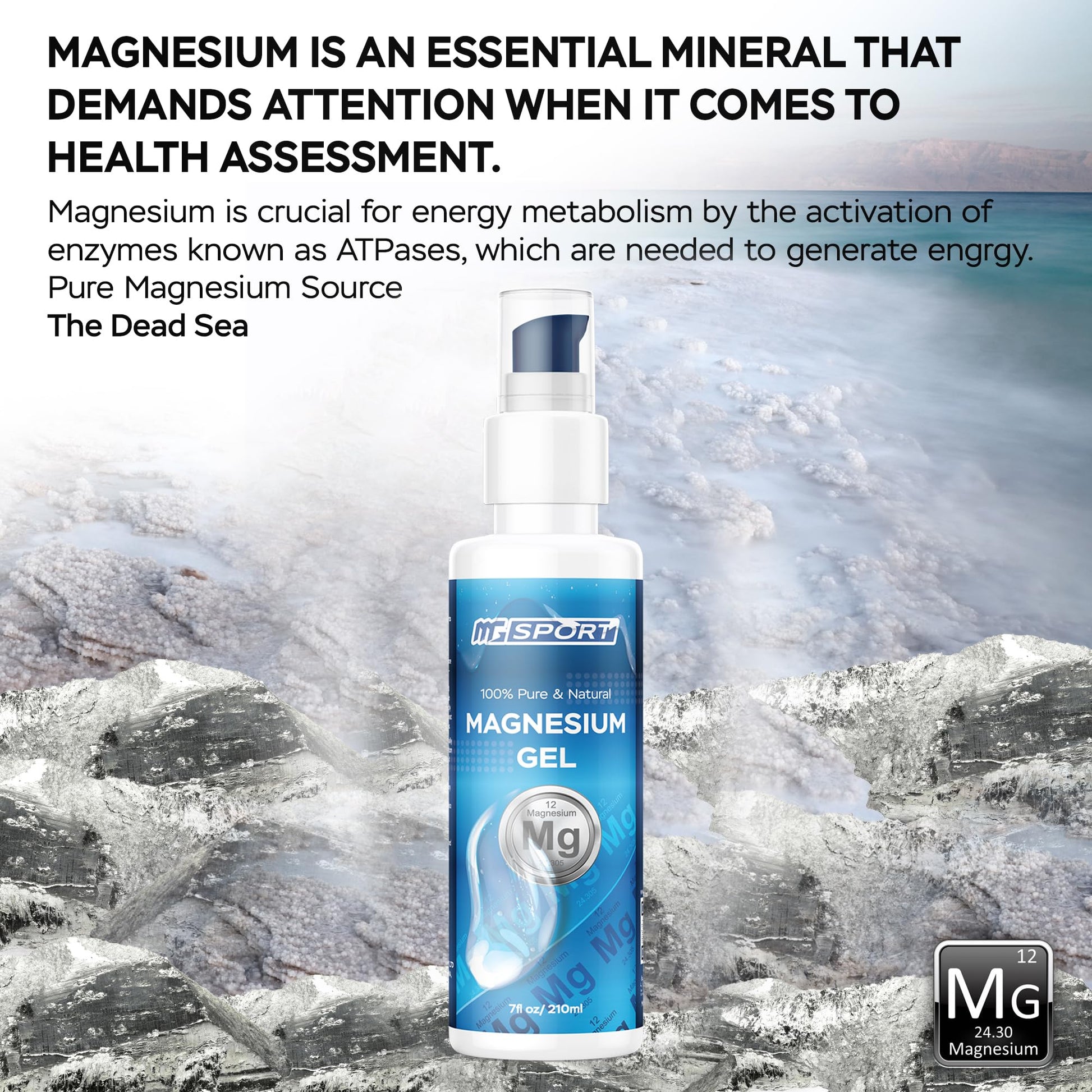 High Absorption Zinc and Magnesium Bundle for Muscle Recovery - Zinc Supplement and Transdermal Magnesium Gel for Leg Cramps MgSport Au supplements