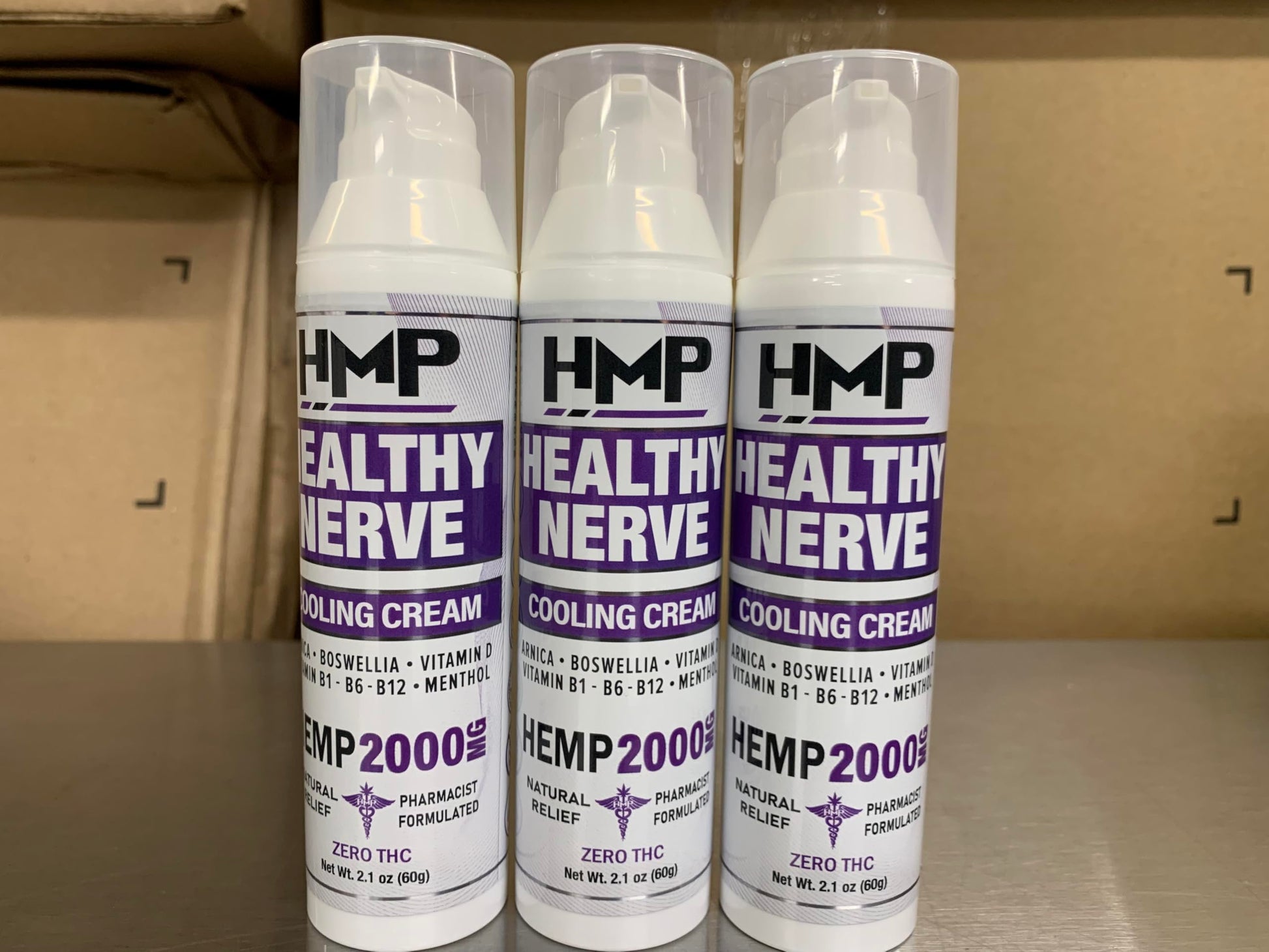 HMP BRANDS Neuropathy Cream Nerve Hemp Cream 2000mg Maximum Strength for Feet, Hands, Legs, Toes, Back. Natural Arnica, Vitamin D3 B1 B6 B12 w Menthol, Made in USA 2.1oz HMP BRANDS Au supplements