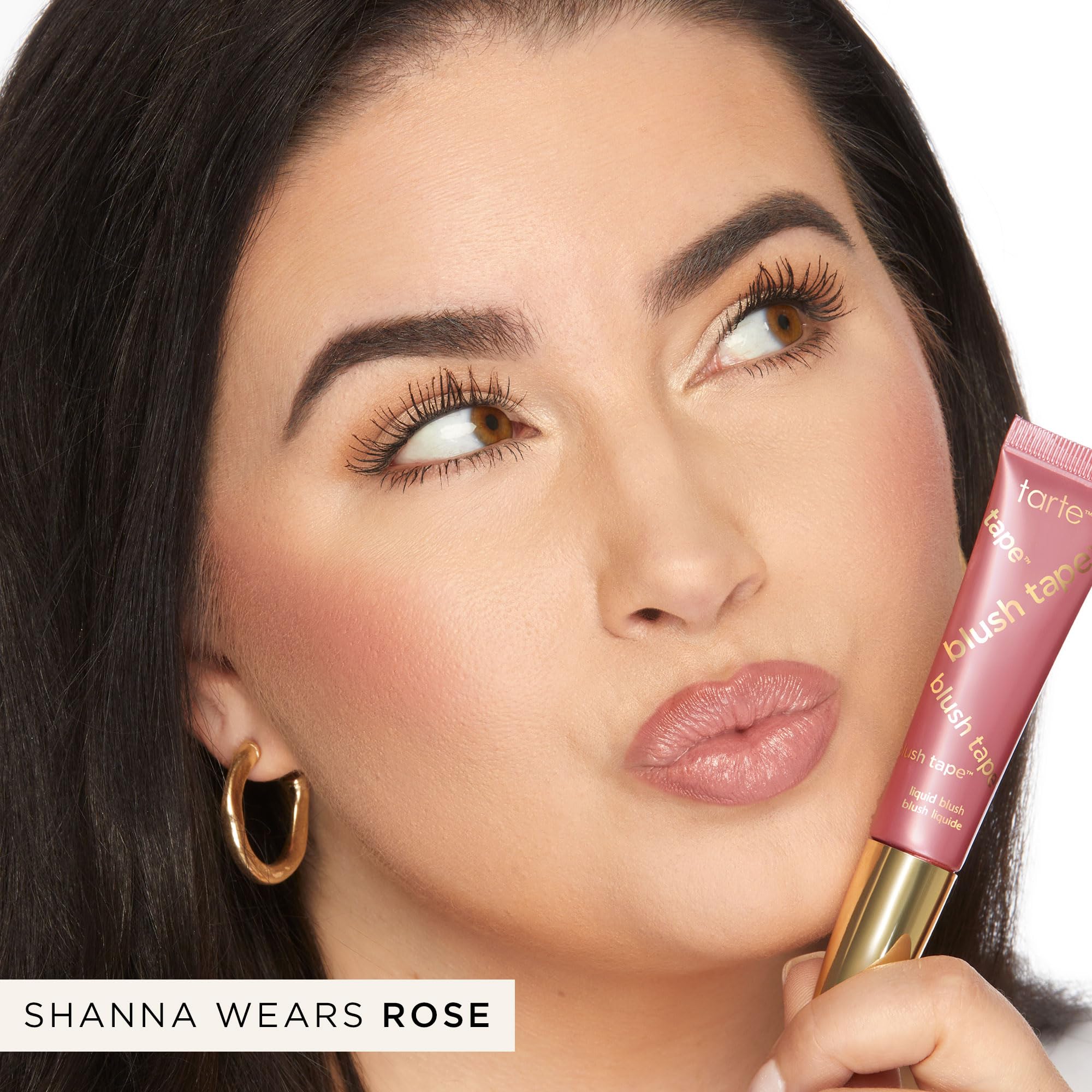 tarte blush tape liquid blush – Buildable Cream Cheek Makeup, Lightweight Formula, Blurs appearance for Radiant Glow, Vegan & Cruelty-Free, full size, rose tarte Au supplements
