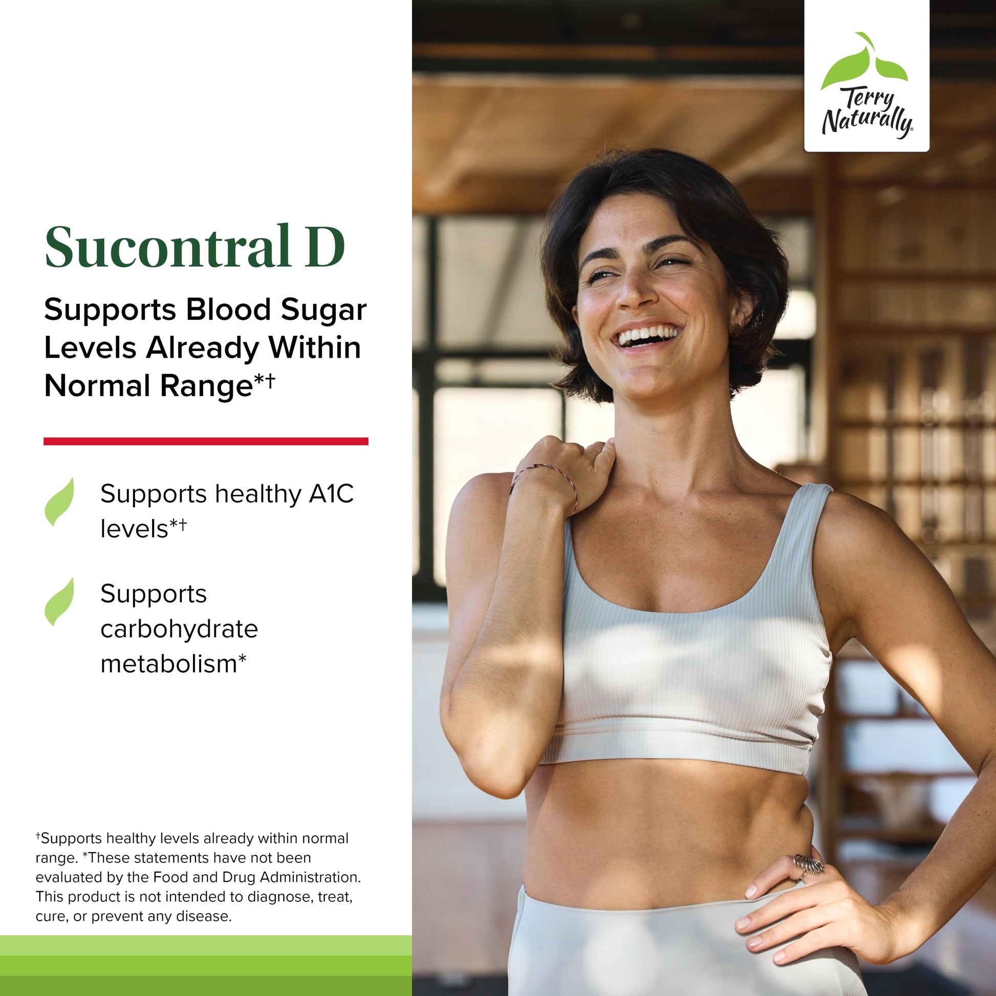 Terry Naturally Sucontral D - B-Complex & Folate Supplement - Carbohydrate Metabolism Support - Vitamin & Mineral Supplement with Zinc & Chromium - 120 Capsules (Pack of 2) Terry Naturally Au supplements