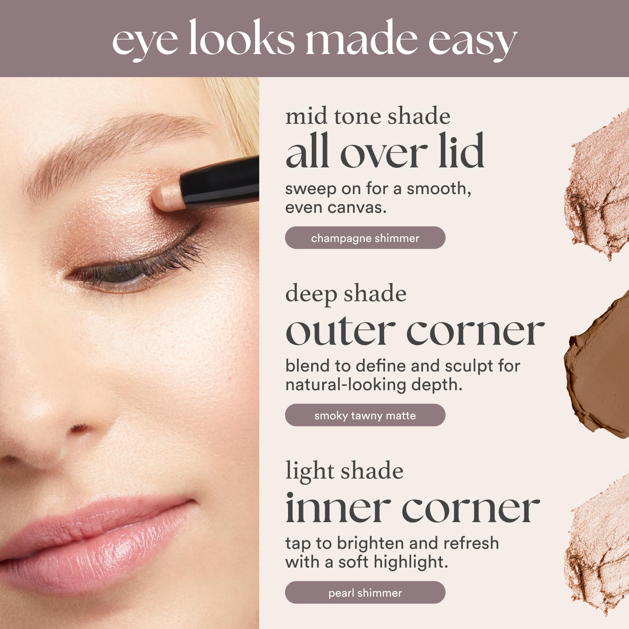 Julep Eyeshadow 101 Cream-to-Powder Waterproof Shadow Stick – Sand Shimmer – Long-Lasting, Crease-Proof, Champagne Toned Shimmer Cream Eyeshadow with Built-in Smudger Julep Au supplements
