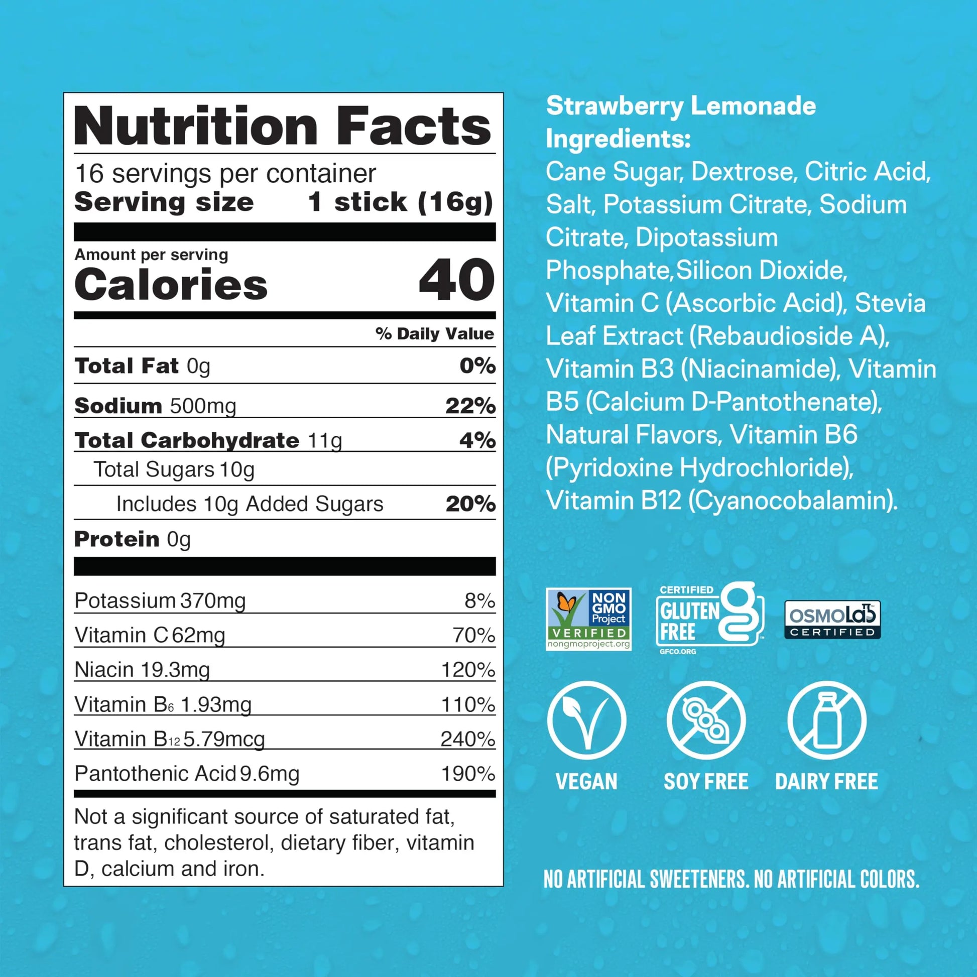 Liquid I.V.® Hydration Multiplier - Strawberry Lemonade | Electrolyte Powder Drink Mix | 1 Pack (16 Servings) Liquid I.V. Au supplements