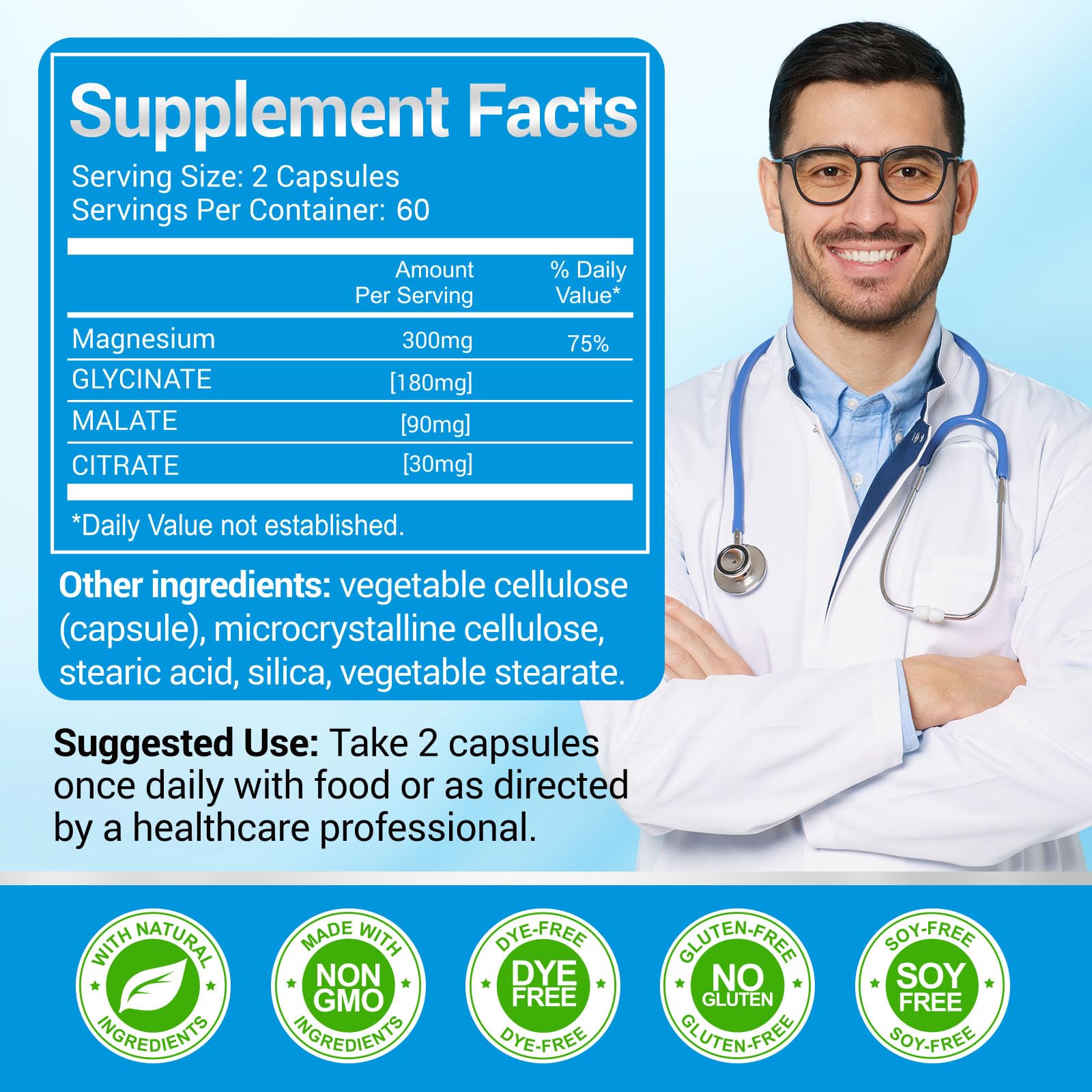 ASSR Triple Magnesium Complex – 300mg Magnesium Supplement with Glycinate, Malate & Citrate – Supports Relaxation, Muscle & Nerve Function – High Absorption, Vegan, Non-GMO, 120 Capsules ASSR Au supplements