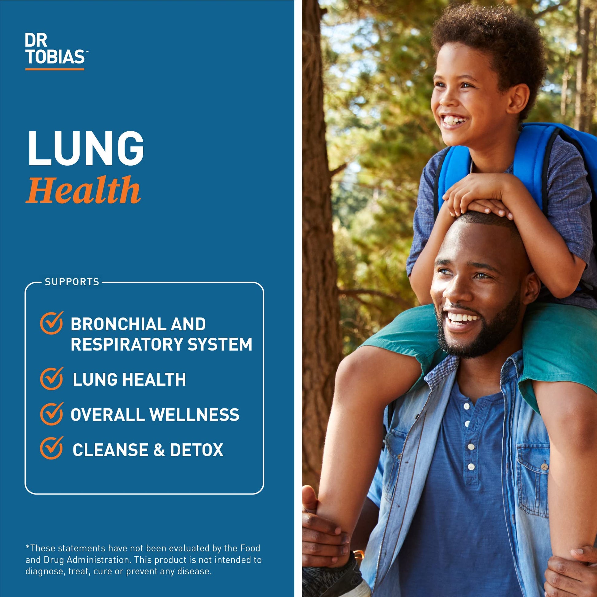 Dr. Tobias Lung Health - Lung Support Supplement with Vitamin C, Butterbur, Quercetin & Bromelain | Lung Cleanse & Detox Formula for Bronchial & Respiratory System Non-GMO (60 Capsules, 60 Servings) Dr. Tobias Au supplements