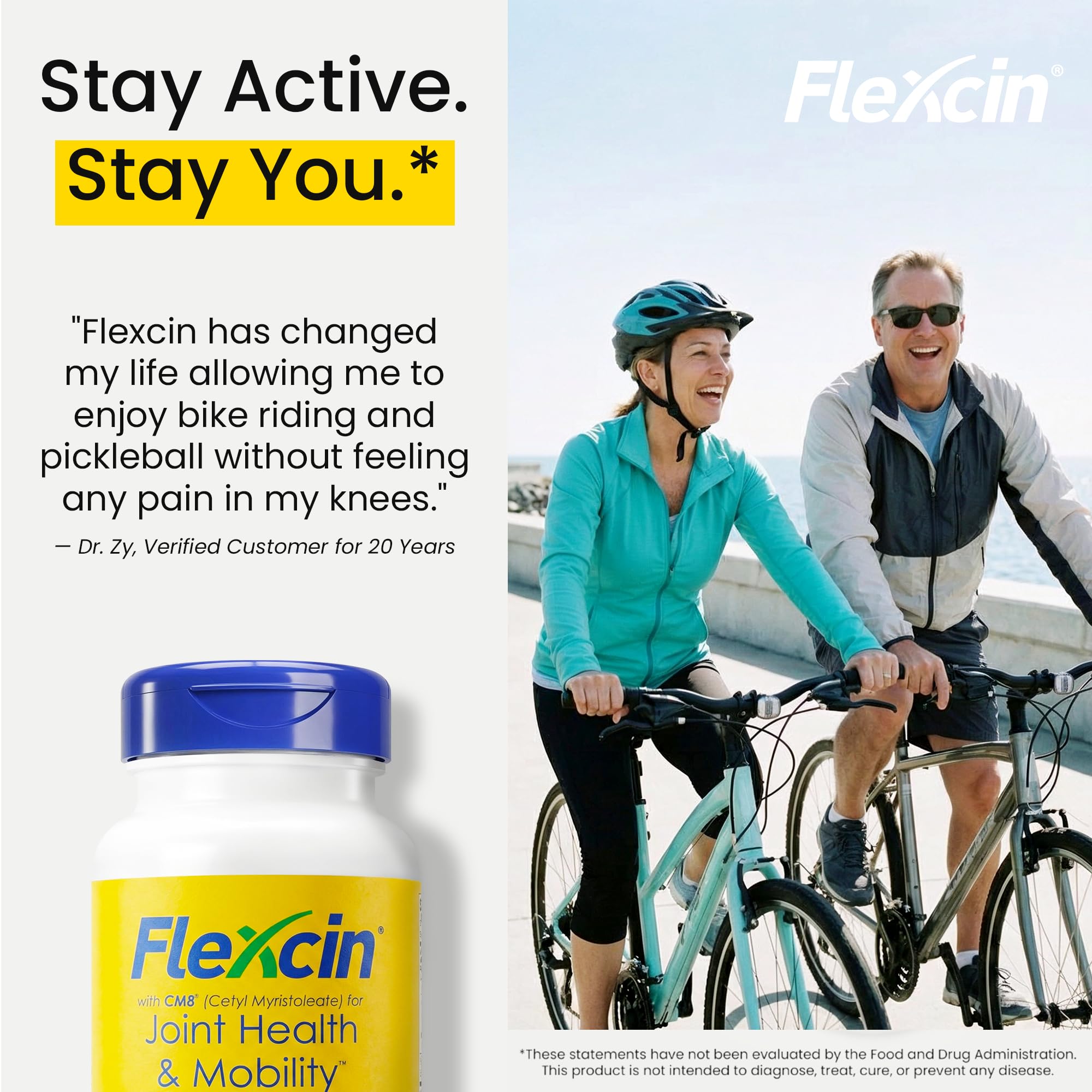 Flexcin Joint Health & Mobility Formula with CM8 (Cetyl Myristoleate) - Joint Supplements for Men and Women with Glucosamine, MSM, Collagen Type II - 90 Capsules Flexcin Au supplements