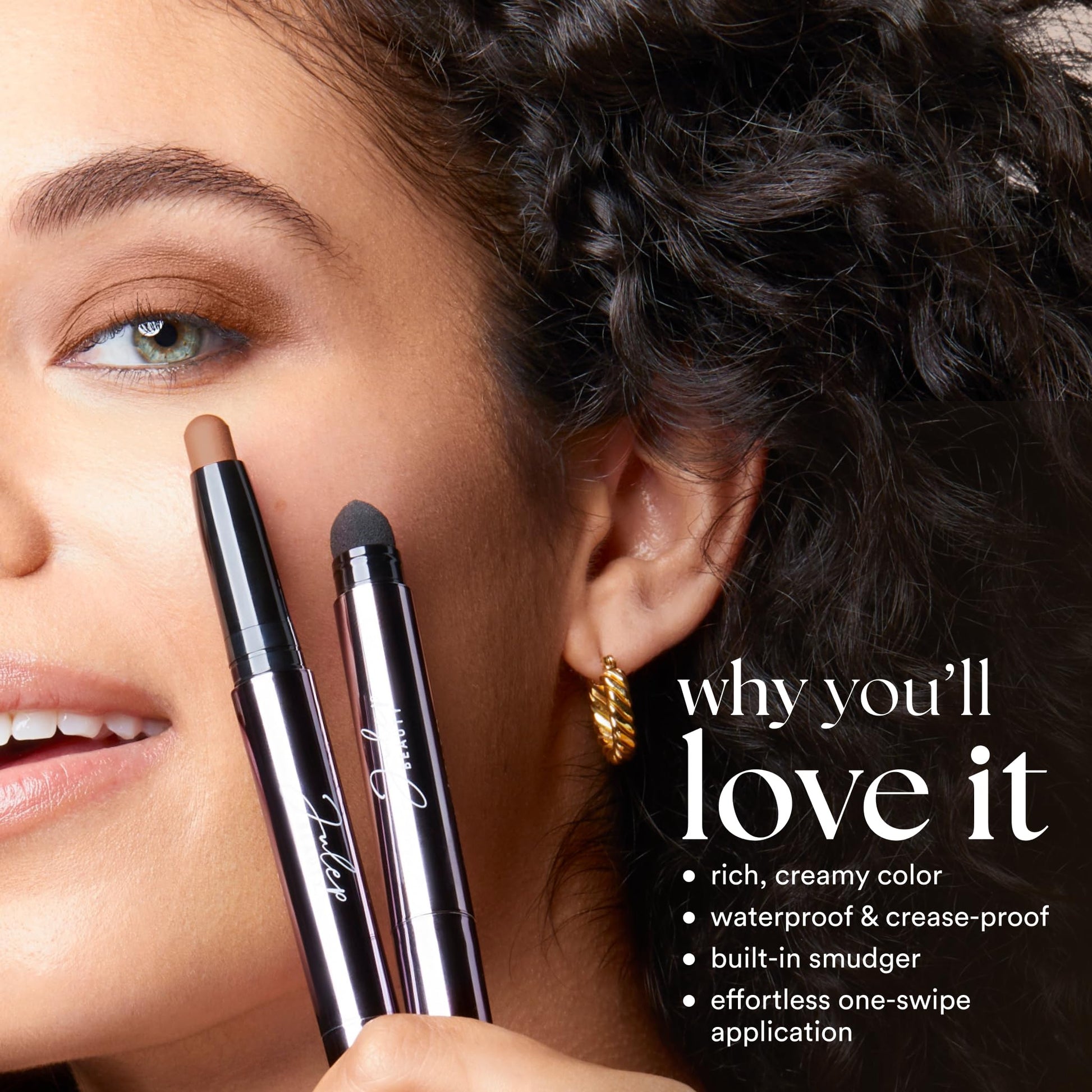 Julep Eyeshadow 101 Cream-to-Powder Waterproof Shadow Stick – Sand Shimmer – Long-Lasting, Crease-Proof, Champagne Toned Shimmer Cream Eyeshadow with Built-in Smudger Julep Au supplements