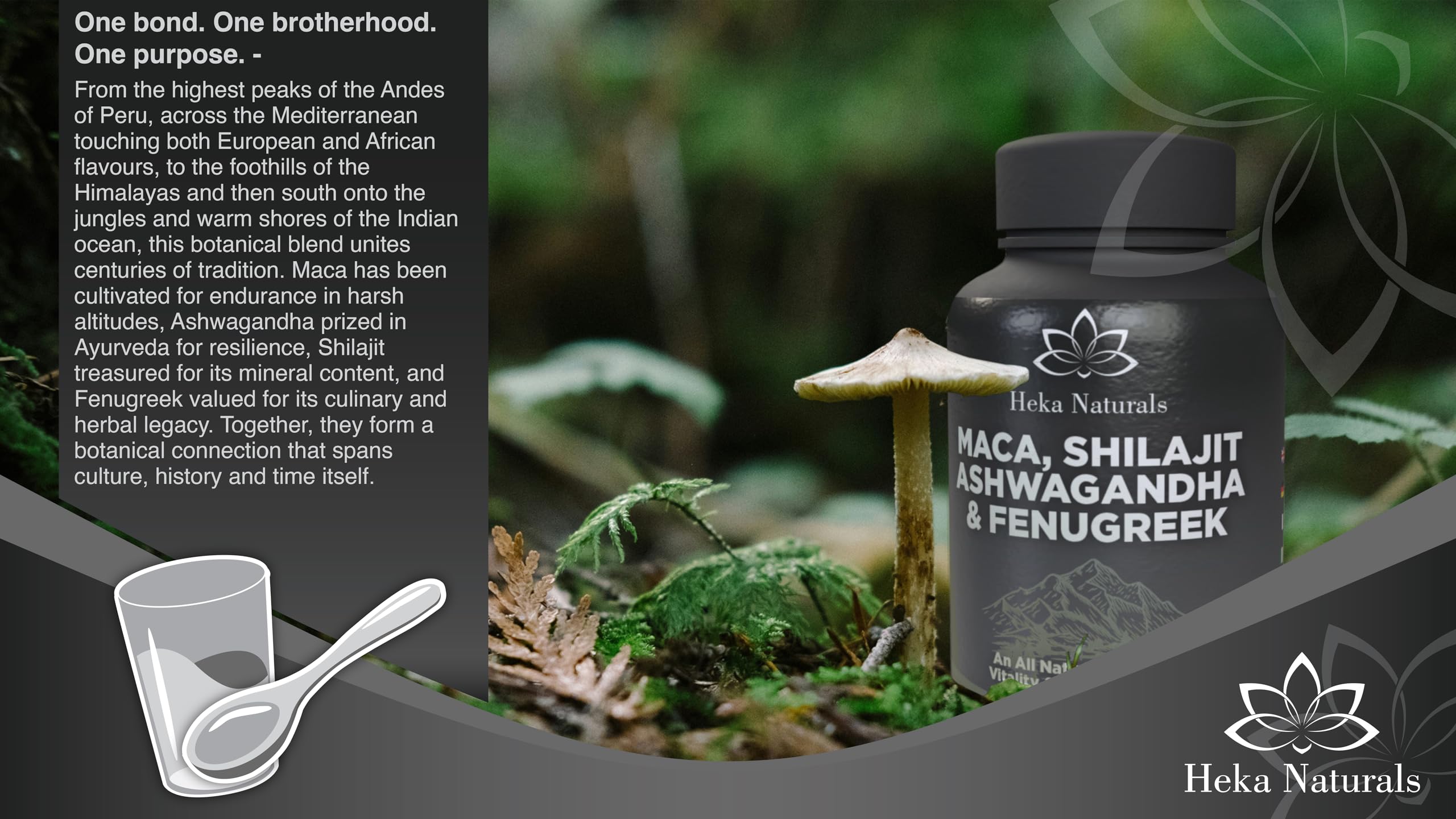 Heka Naturals Male Botanical Complex | 90 Capsules with Ashwagandha, Maca Root, Fenugreek & Shilajit | Traditional Plant-Based Ingredients for Active Lifestyles | Food Supplement Heka Naturals Au supplements
