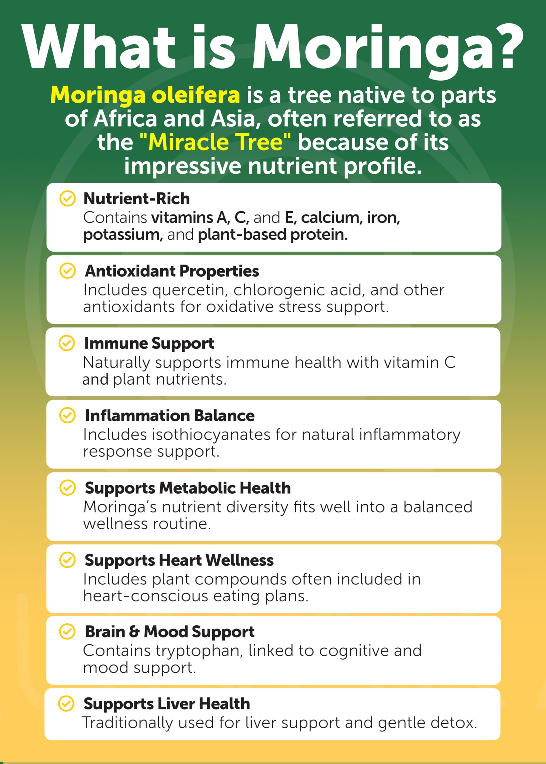 Lunakai USA Made Pure Moringa Capsules – Advanced Moringa Leaf Extract Supplement with Ashwagandha, Boswellia, Ginseng & Turmeric, 60ct Lunakai Au supplements