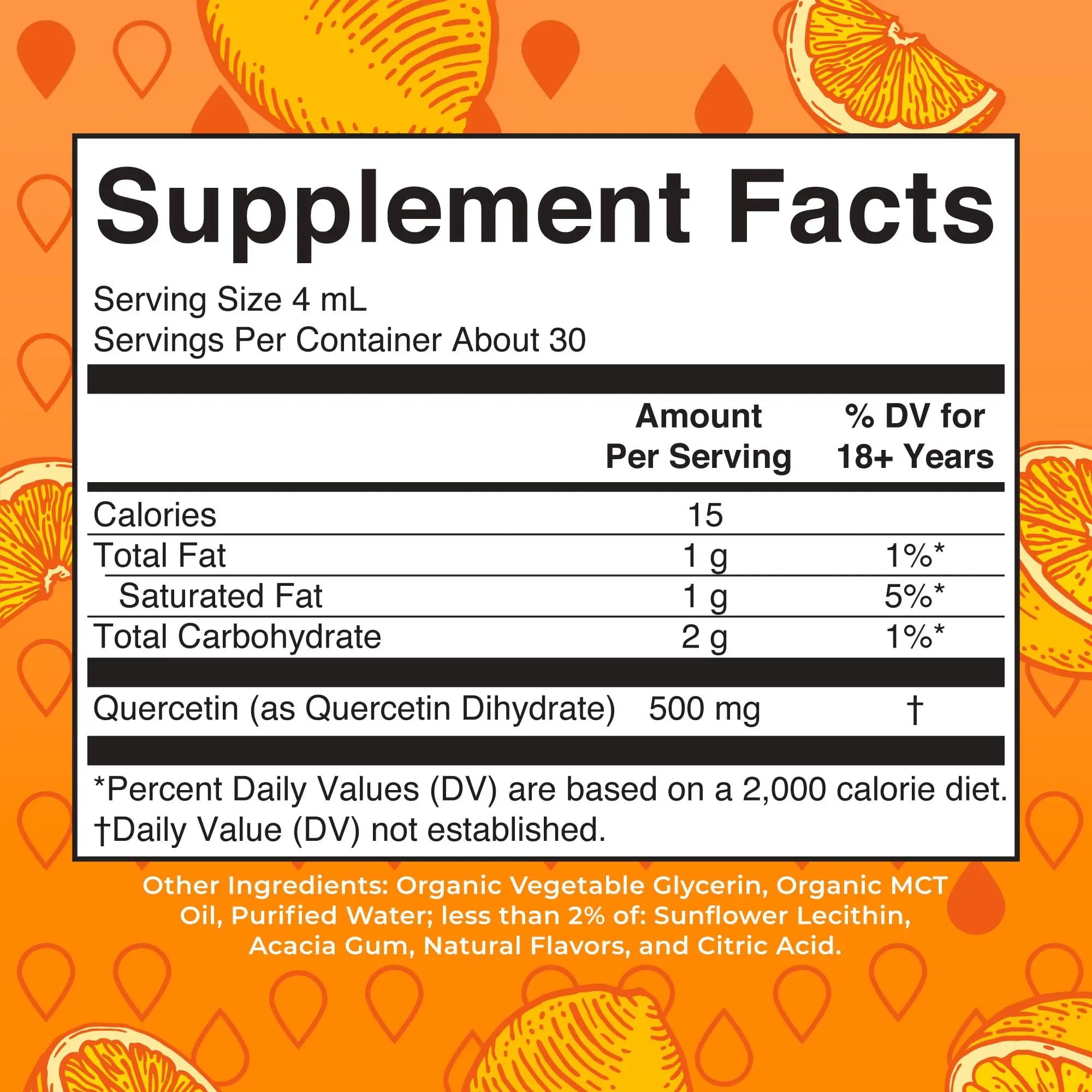 MaryRuth Organics Quercetin Liquid Drops | Sugar Free | 500mg for Adults 18 & Over | Cardiovascular Health for Adults | Bioflavonoid | Vegan | Non-GMO | Gluten Free | 4 Fl Oz MARYRUTH'S Au supplements