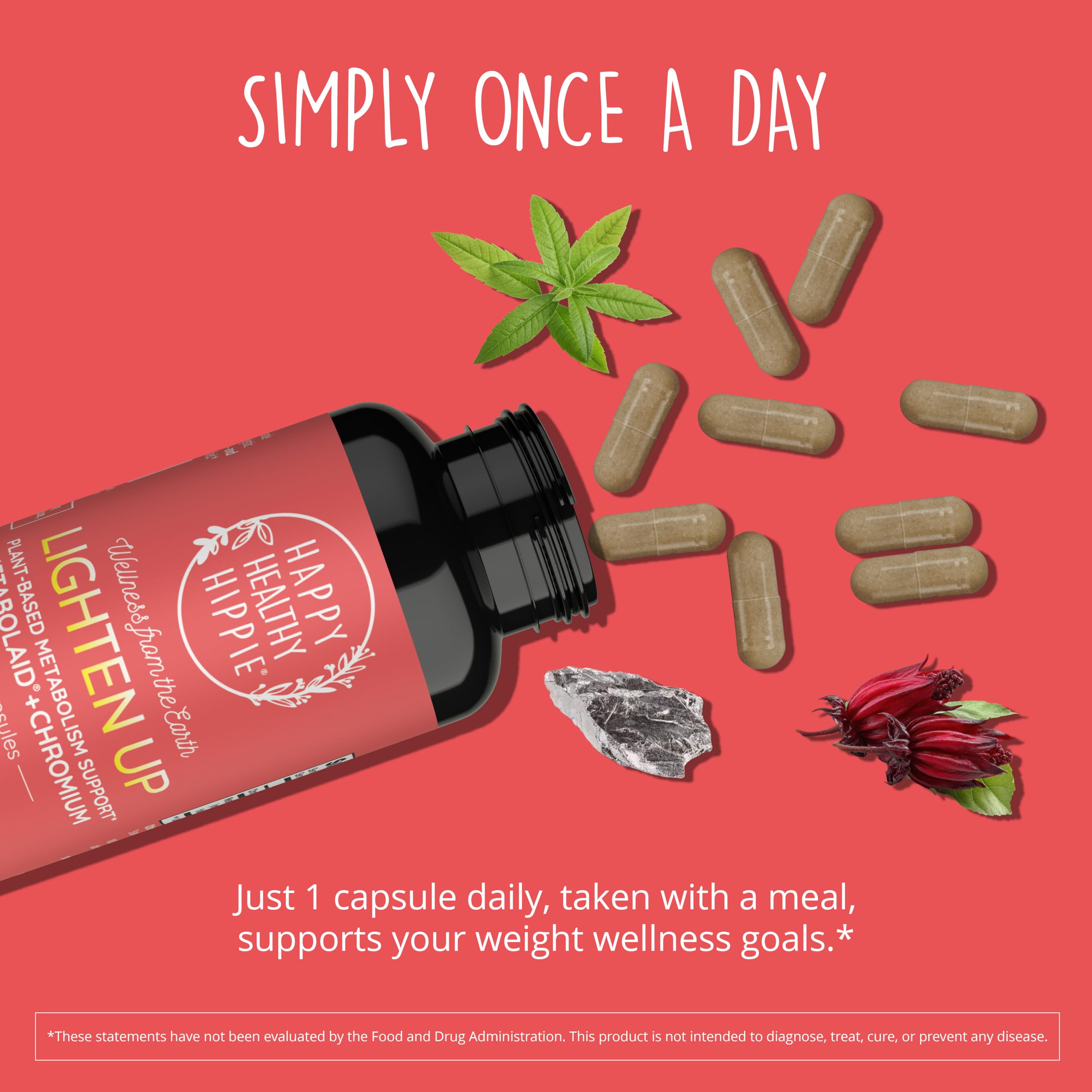 Happy Healthy Hippie GLP-1 Supplement (Metabolaid™ + Chromium) + Appetite Suppressant for Women | Metabolism Booster (AMPK) for Weight | Belly Fat Burner | Hunger & Cravings Control - 30 Vegan Caps Happy Healthy Hippie Au supplements