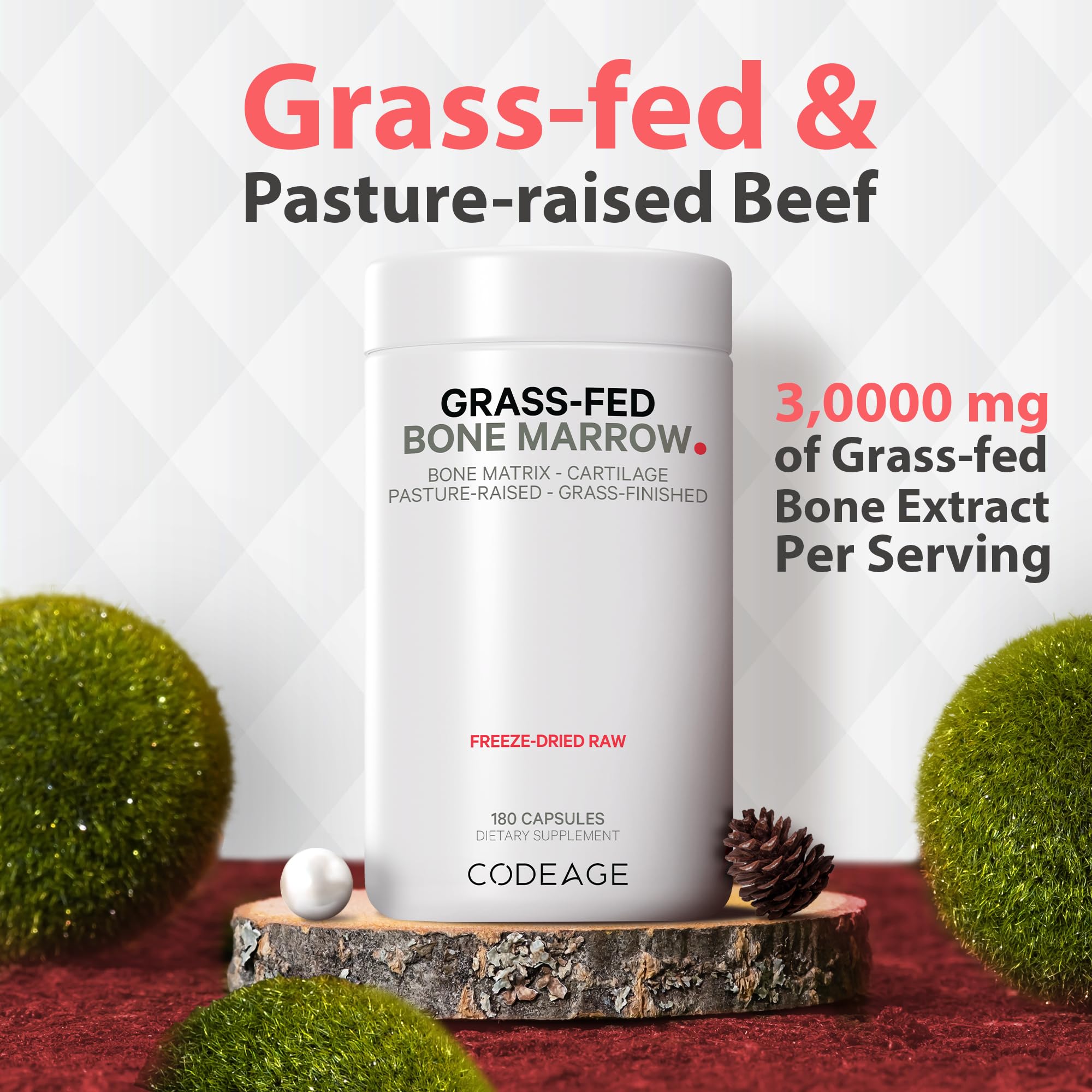 Codeage Grass Fed Bone Marrow, Full Spectrum Whole Bone Extract Codeage Au supplements