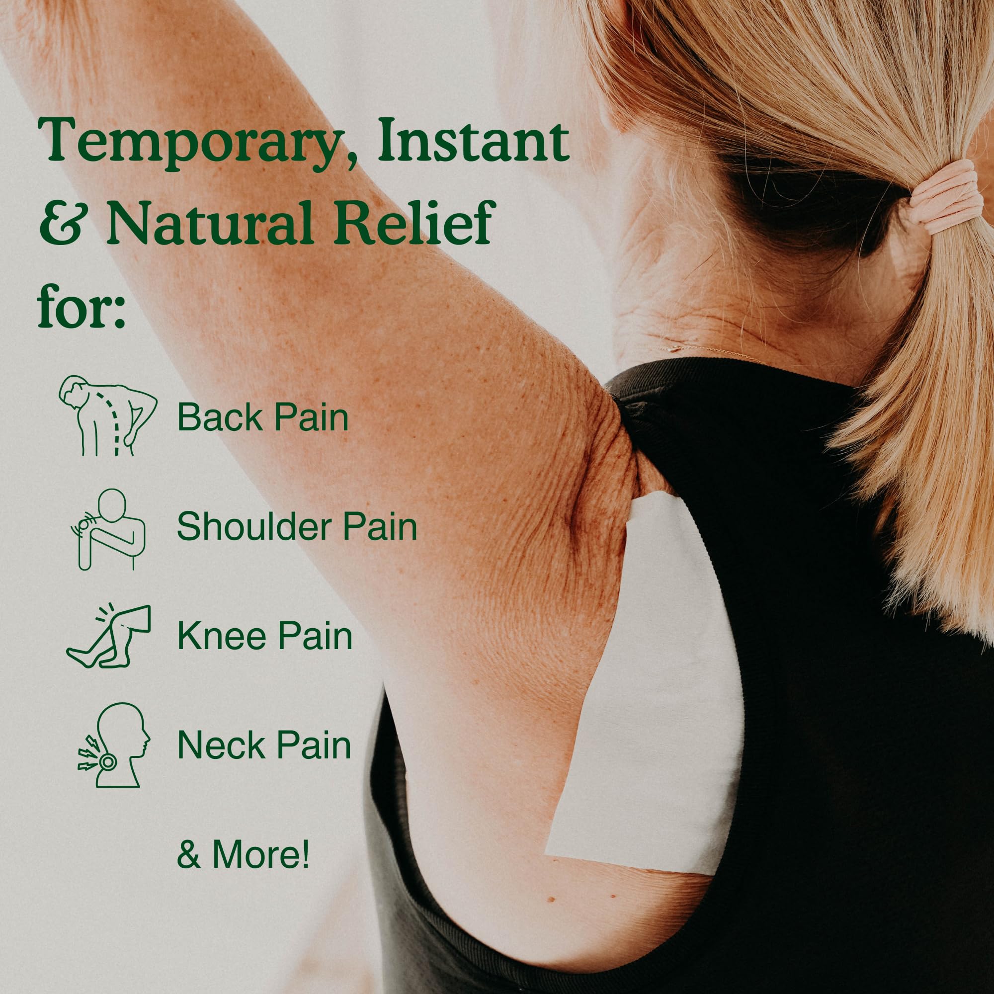 Nature's Willow Natural Pain Relief Patches for Muscles & Joints | Fast-Acting with White Willow Bark | Free from Artificial Fragrances & Dyes | 6 Patches per Pack (3-Pack) Nature's Willow Au supplements