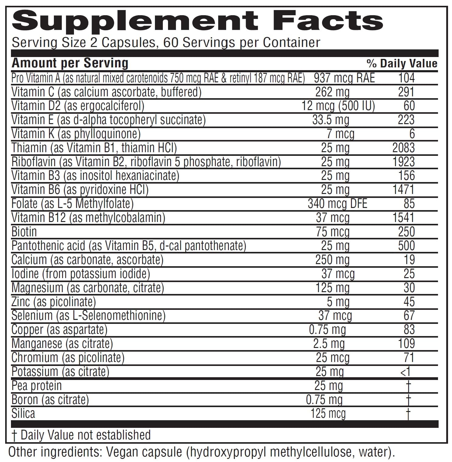 Vitanica Vegan Symmetry - Daily Multivitamin for Vegans - Heart, Bone & Immune System Health Support with Vitamin B12, Zinc, Calcium