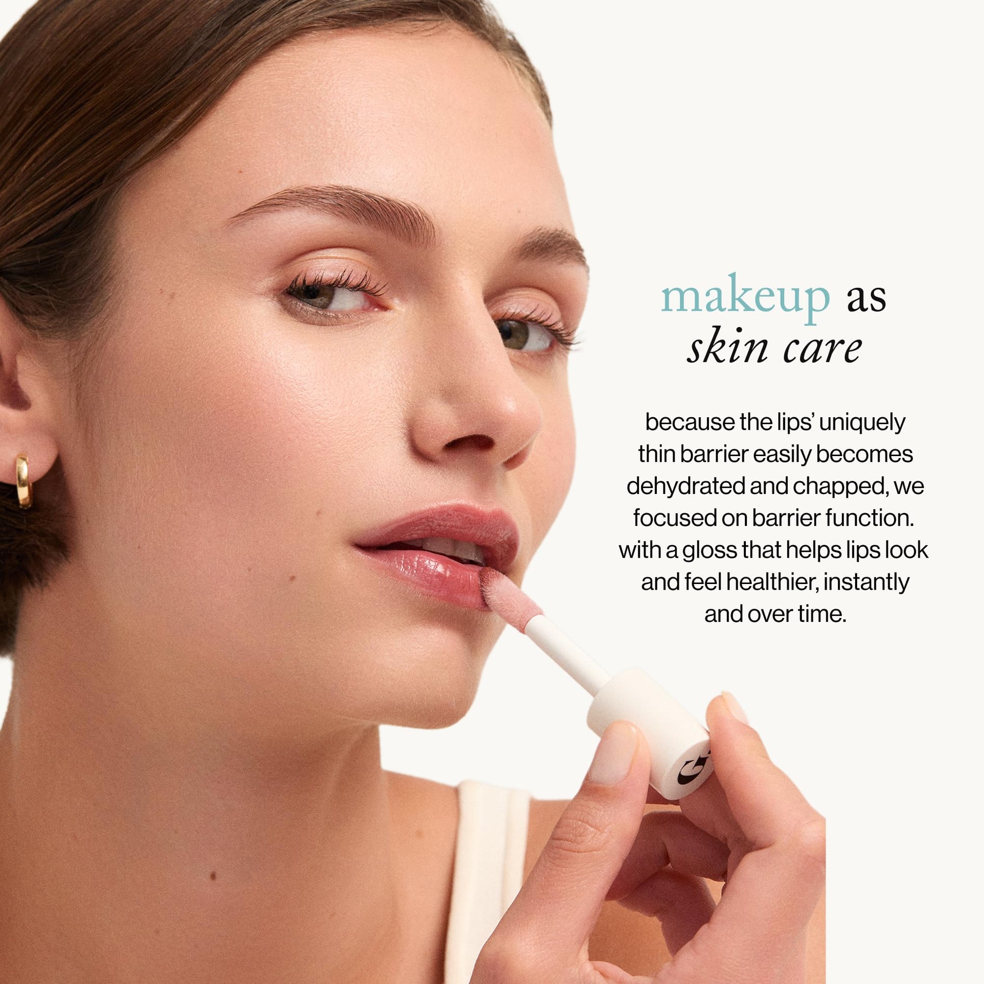goop Beauty Hydra-Barrier Gel Gloss | Hydrating Lip Gloss to Moisturize & Plump Lips | Hyaluronic Acid & Vitamin E | Blossom - Sheer Petal Pink | 0.13 oz goop Au supplements