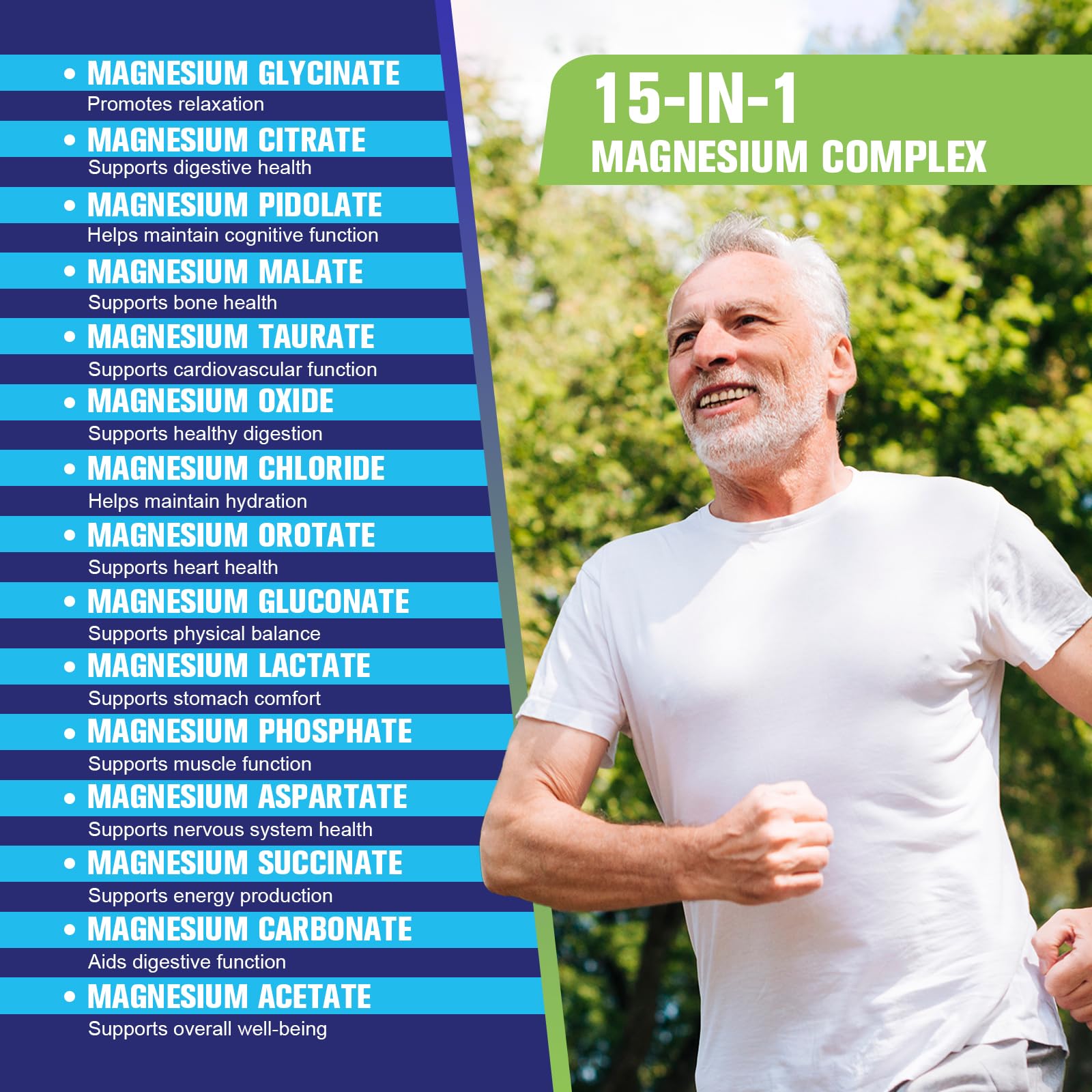 Magnesium Complex for Women Men 1350mg 15 in 1 Pure Magnesium Supplement, with High Absorption Chelated Magnesium Glycinate Citrate Malate & More for Muscle, Heart, Sleep & Bone Support, Vegan 60 Days Femmetra Au supplements
