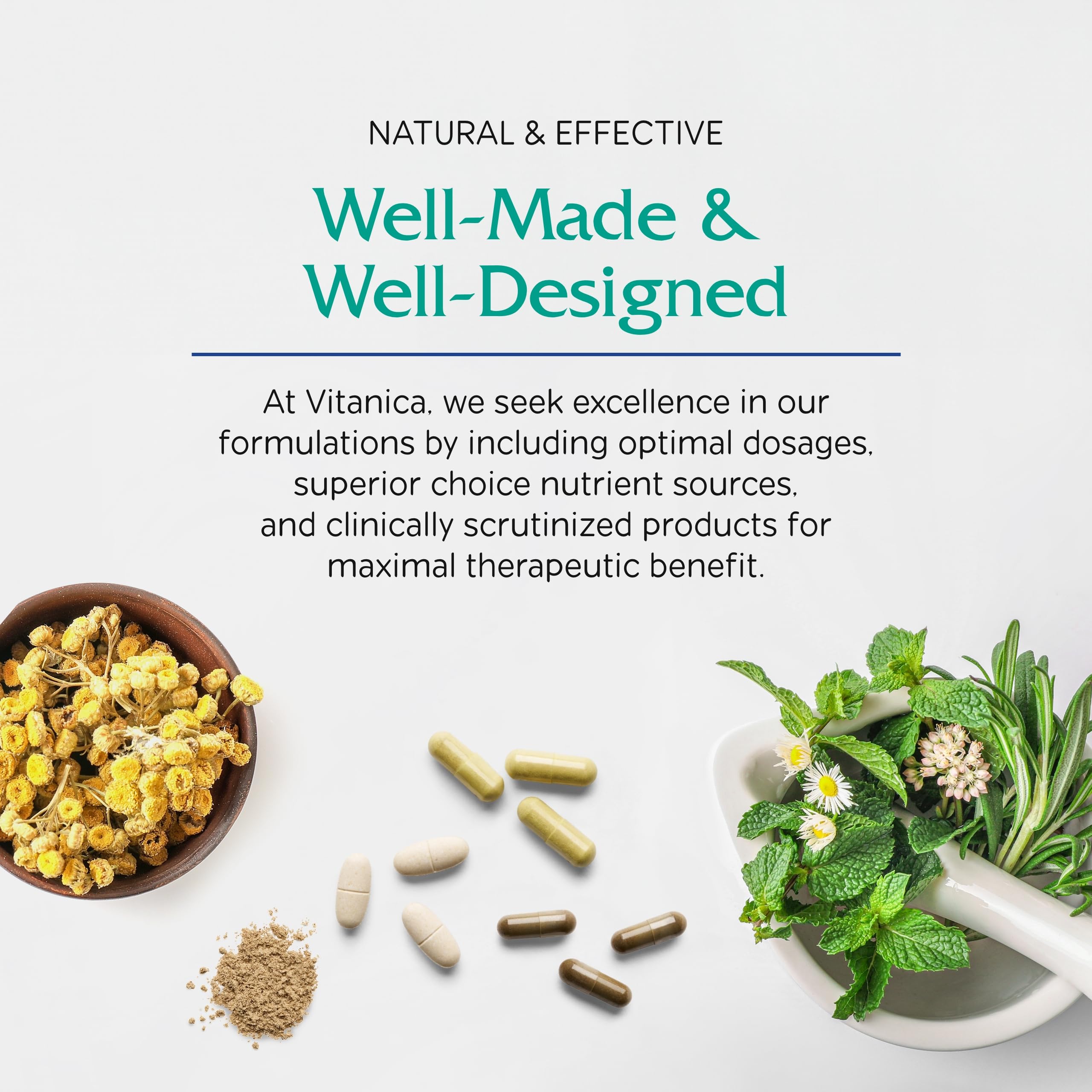 Vitanica Vegan Symmetry - Daily Multivitamin for Vegans - Heart, Bone & Immune System Health Support with Vitamin B12, Zinc, Calcium