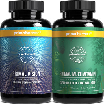 Primal Harvest Multivitamin & Primal Vision – Complete Support for Daily Wellness & Eye Health with Essential Vitamins & Nutrients Primal Harvest Au supplements