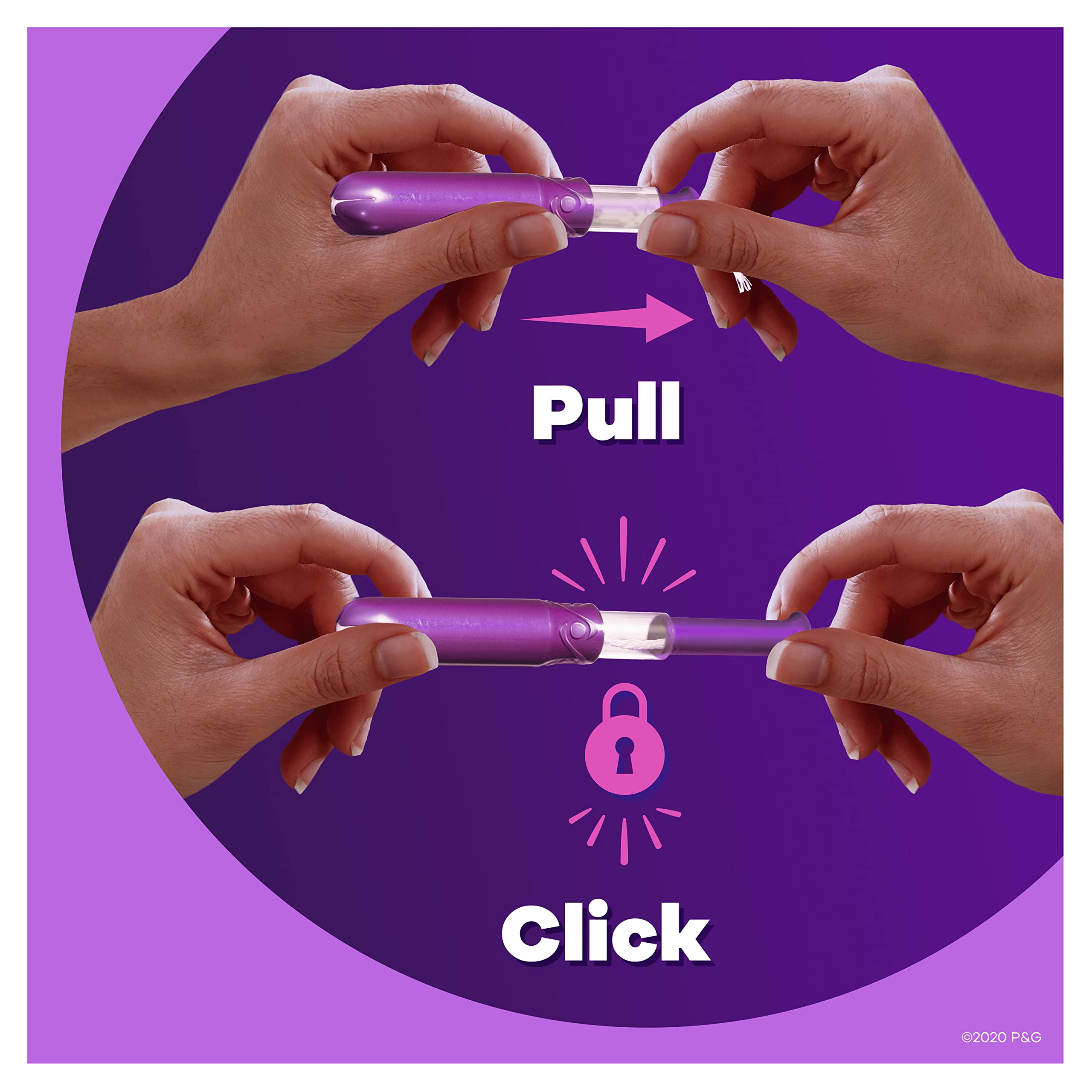 Tampax Pocket Radiant Compact Tampons Multi Pack, Regular/Super Absorbency with BPA-Free