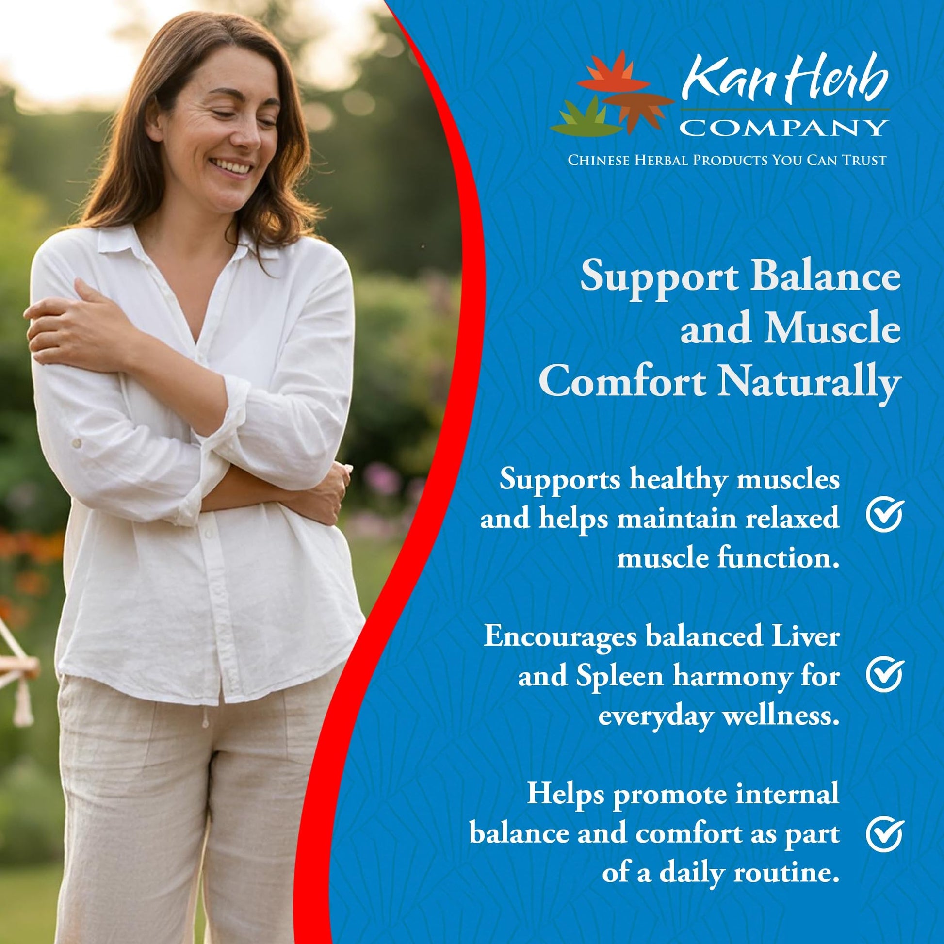 Kan Herbs Company Peony & Licorice Formula Tablets – Traditional Chinese Herbal Blend with White Peony Root & Chinese Licorice to Support Liver Balance, Muscle Comfort & Digestive Harmony, 60 Tablets Kan Herb Au supplements