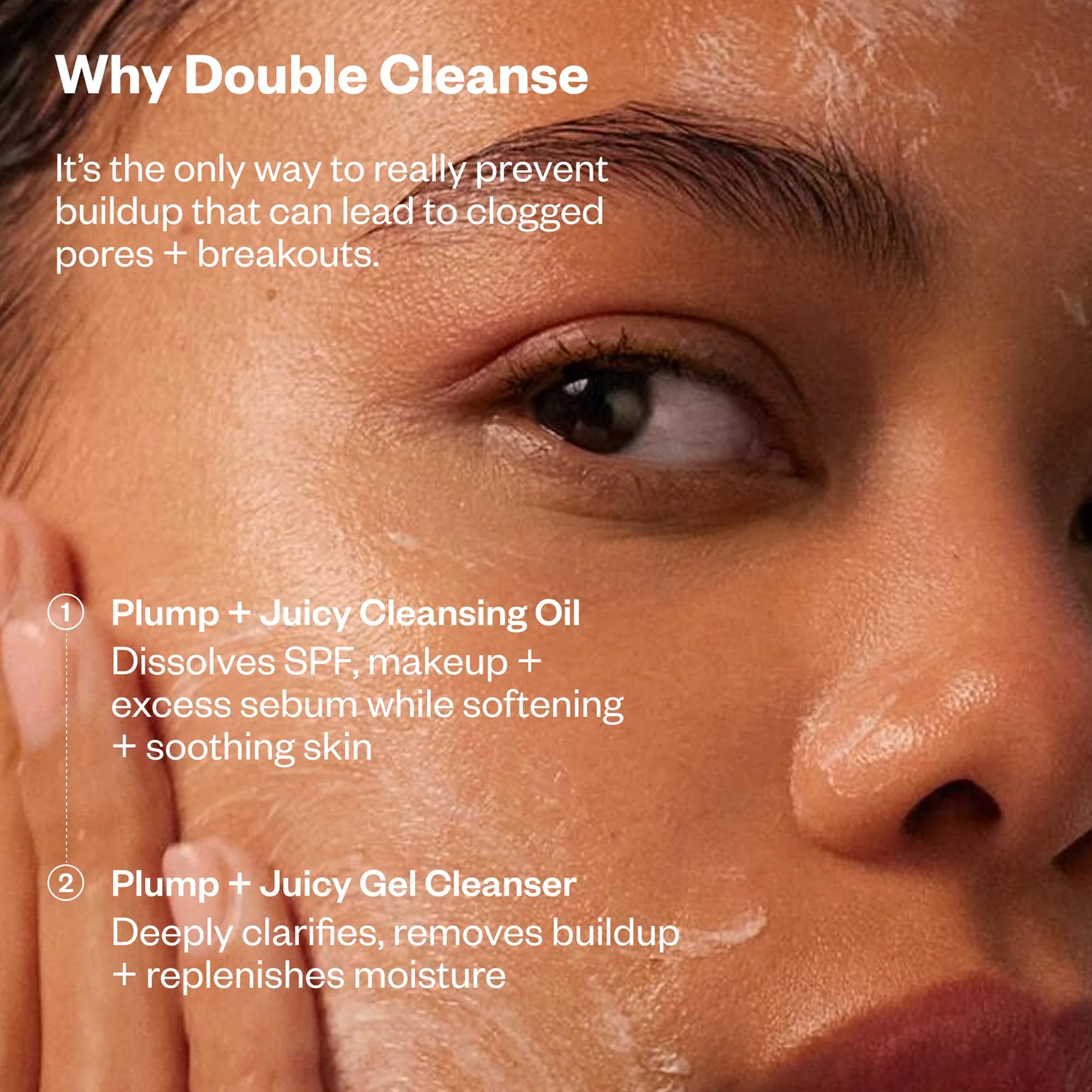 Kosas Mini Plump + Juicy Double Cleansing System — Botanical Oil Cleanser + Gel Cleanser Set, Soap & Sulfate Free, Hydrating Makeup Remover for All Skin Types Kosas Au supplements