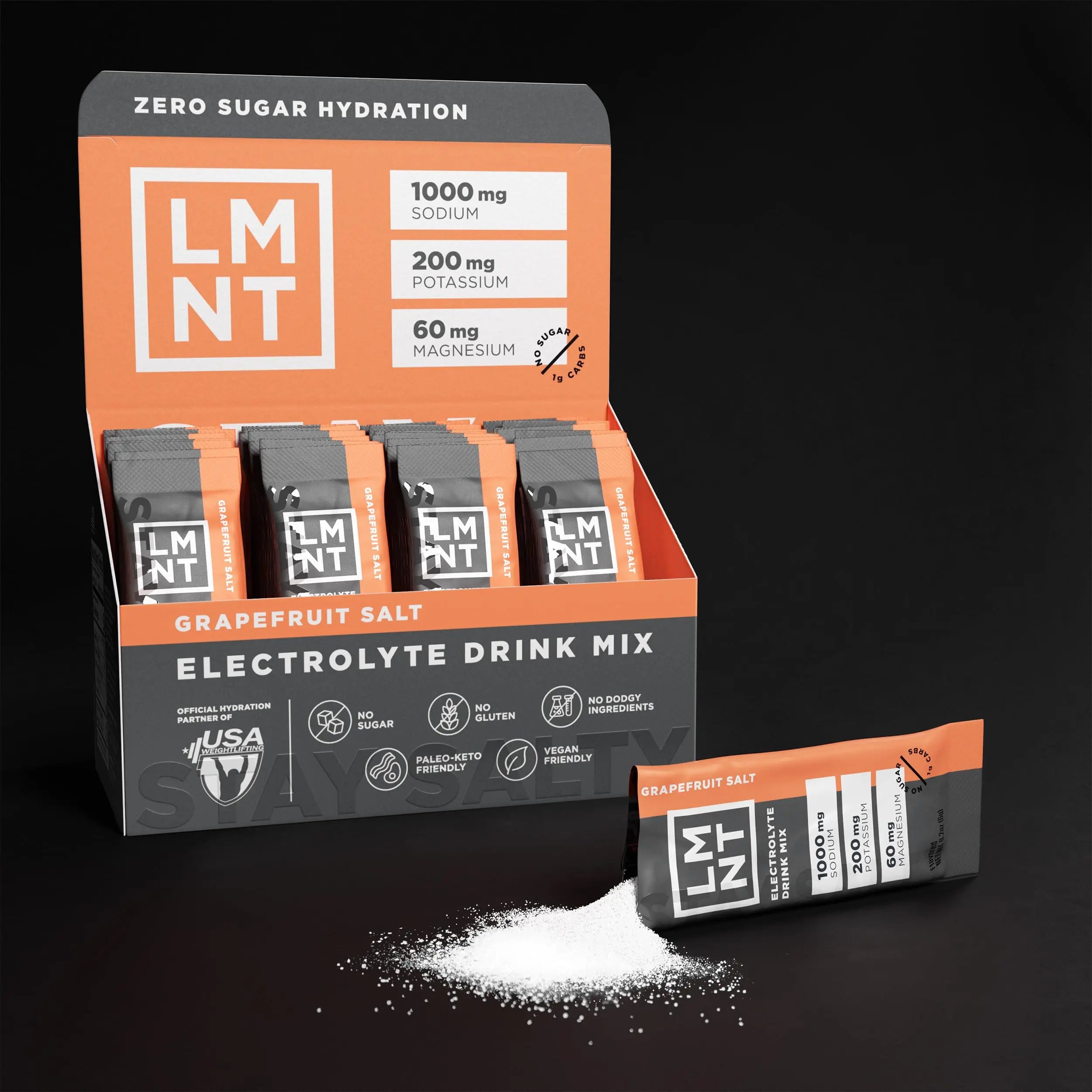 LMNT Zero Sugar Electrolytes - Grapefruit Salt | Drink Mix | 30 Count Drink LMNT Au supplements