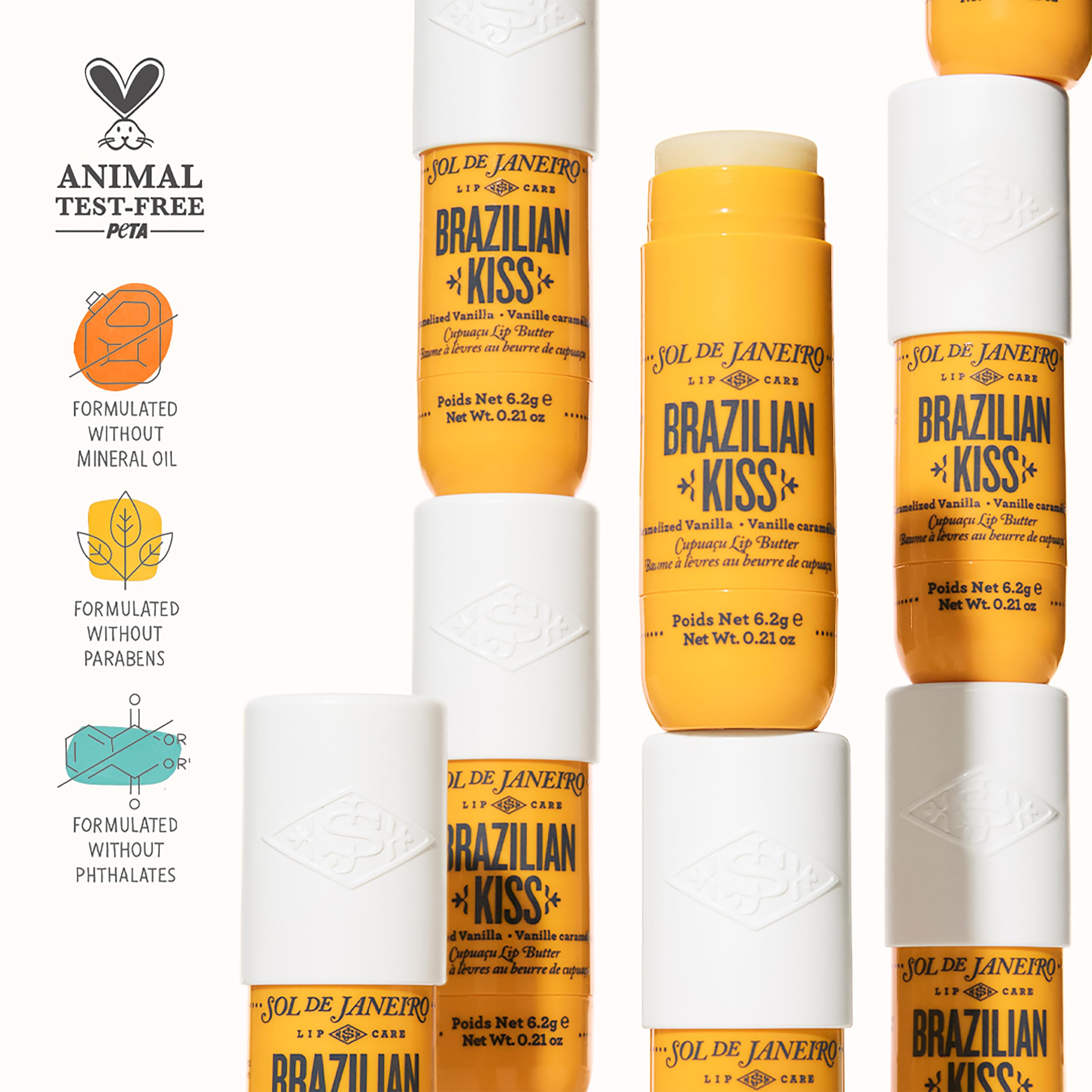 Sol de Janeiro Brazilian Kiss Vegan Formula Hydrating Lip Butter Balm Sol de Janeiro Au supplements