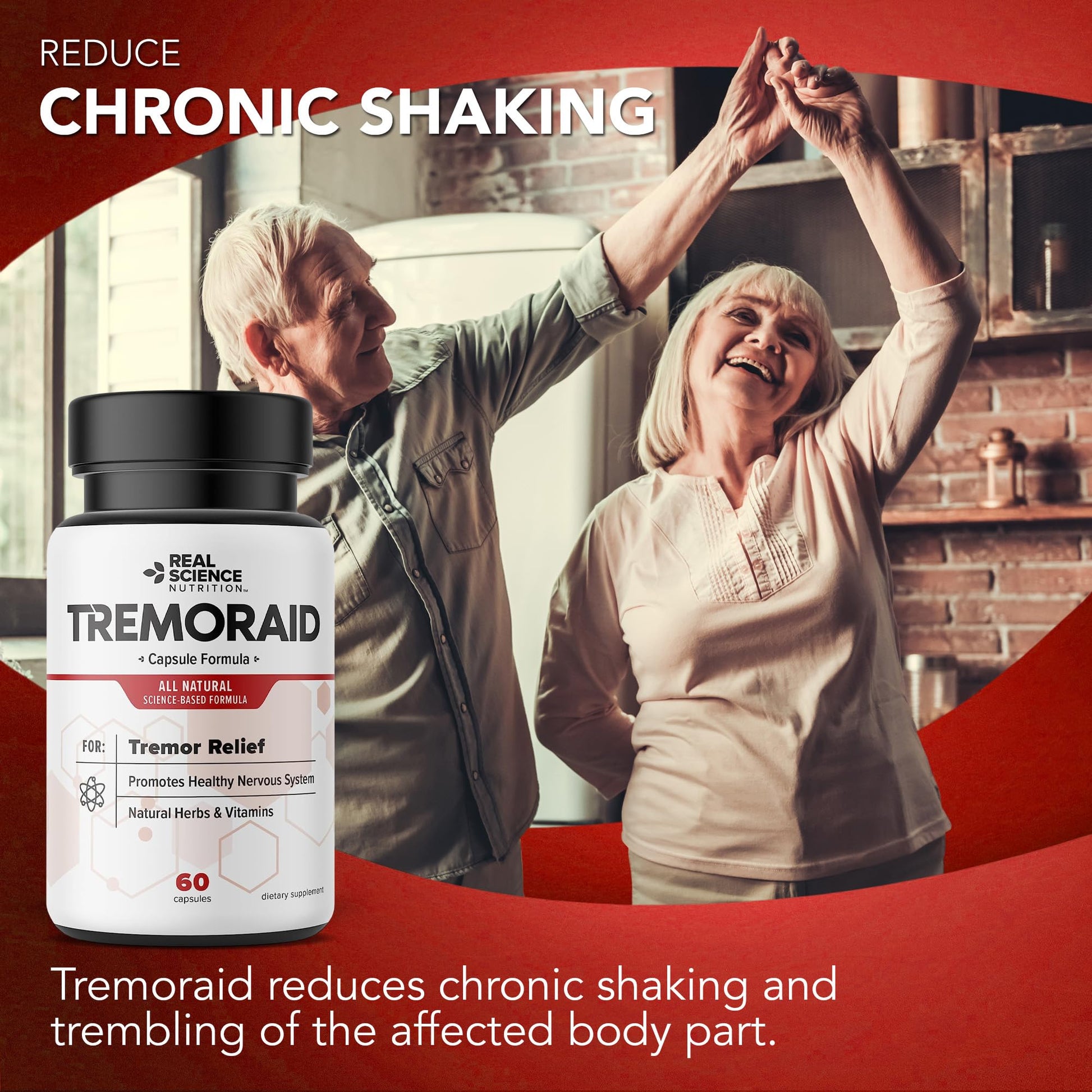 Tremoraid Essential Tremor Relief Supplements (60 Caps)* (3 Bottles) Tremoraid Au supplements