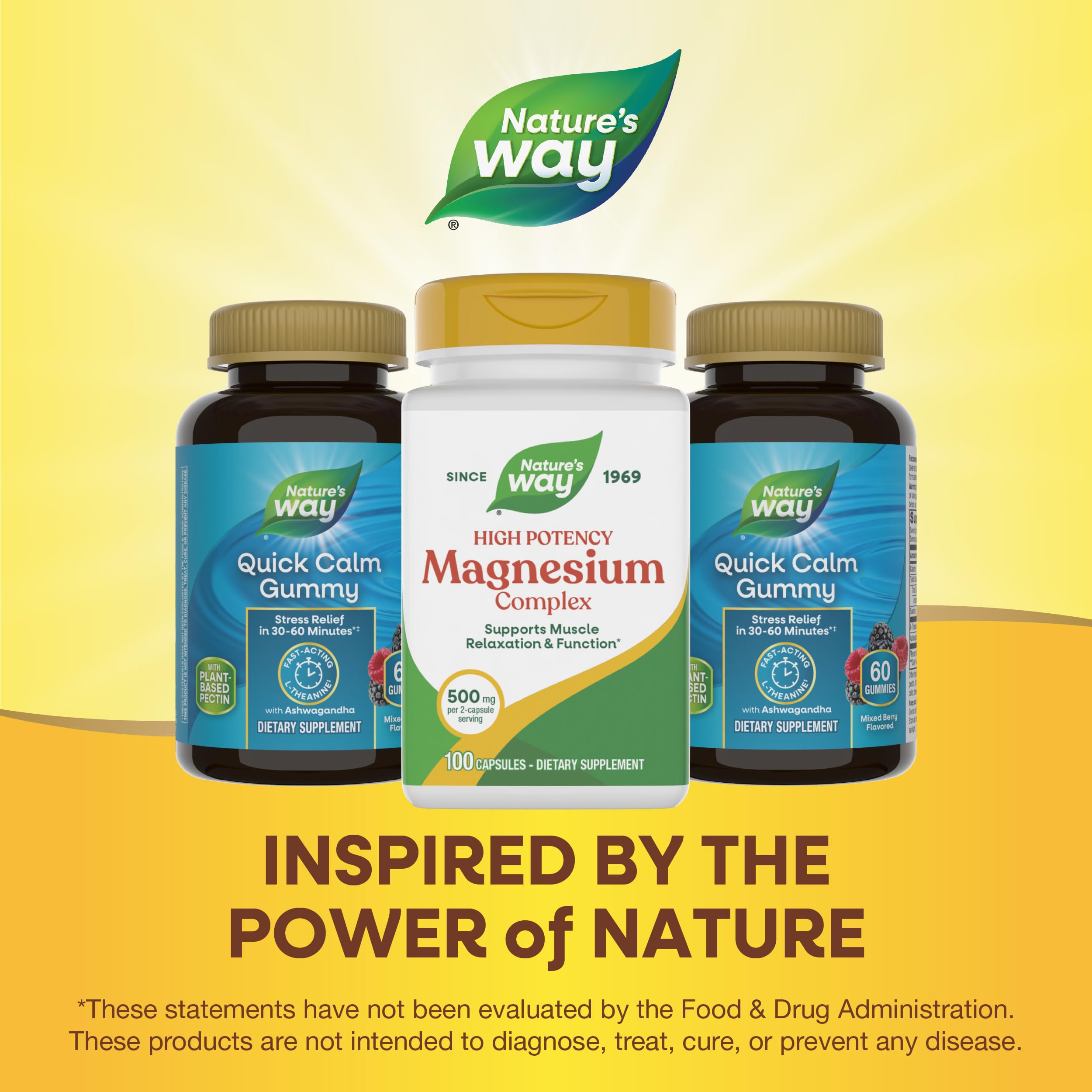 Nature's Way Magnesium Complex, Supports Muscle Relaxation*, Muscle Function*, Promotes a sense of Calm*, Magnesium Citrate and Oxide, 100 Capsules Nature's Way Au supplements