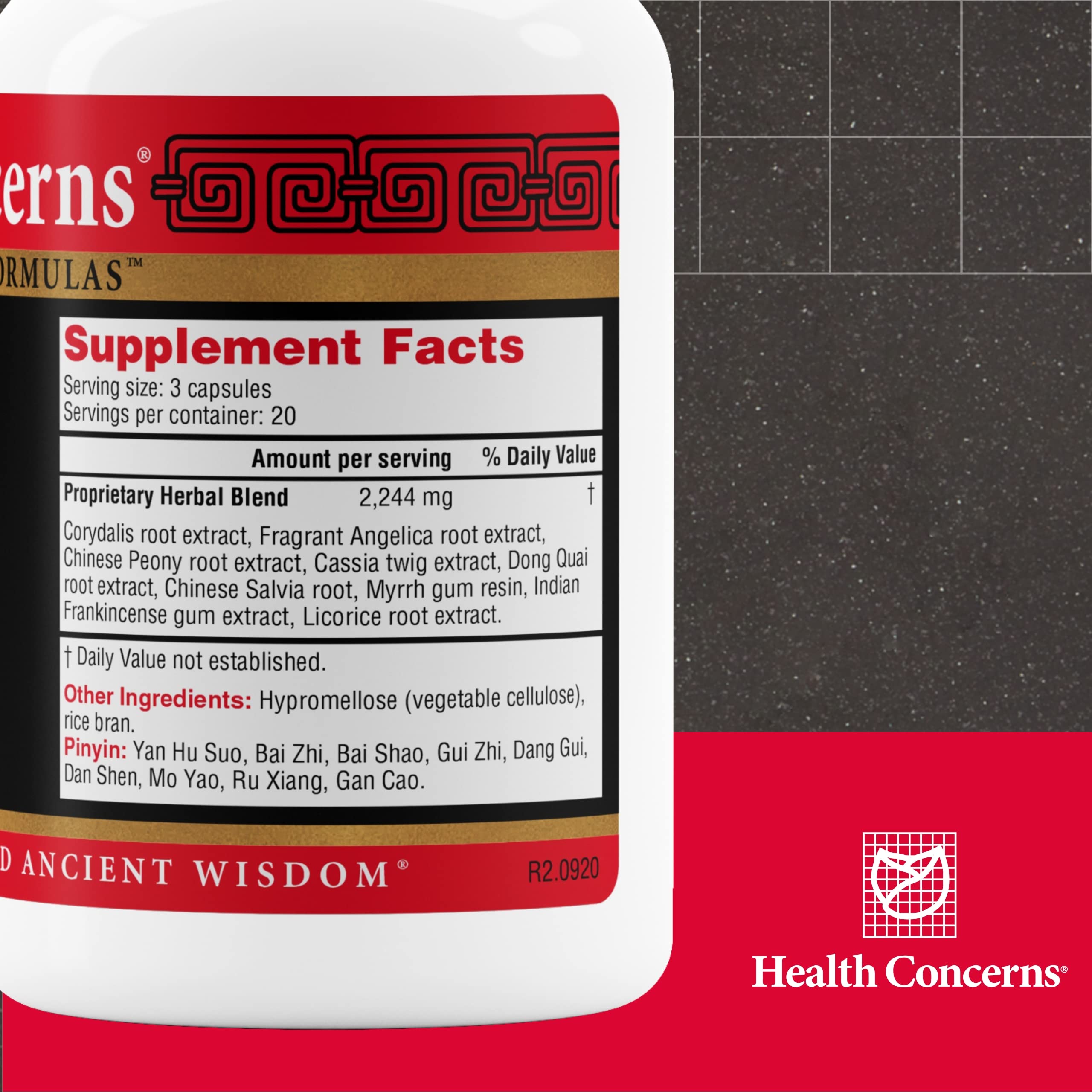 Health Concerns Channel Flow – Muscle Relaxation & Pain Support Supplement for Men & Women – Corydalis Root Extract – Chinese Herbal Formula for Headaches, Joint & Menstrual Discomfort – 60 Capsules Health Concerns Au supplements