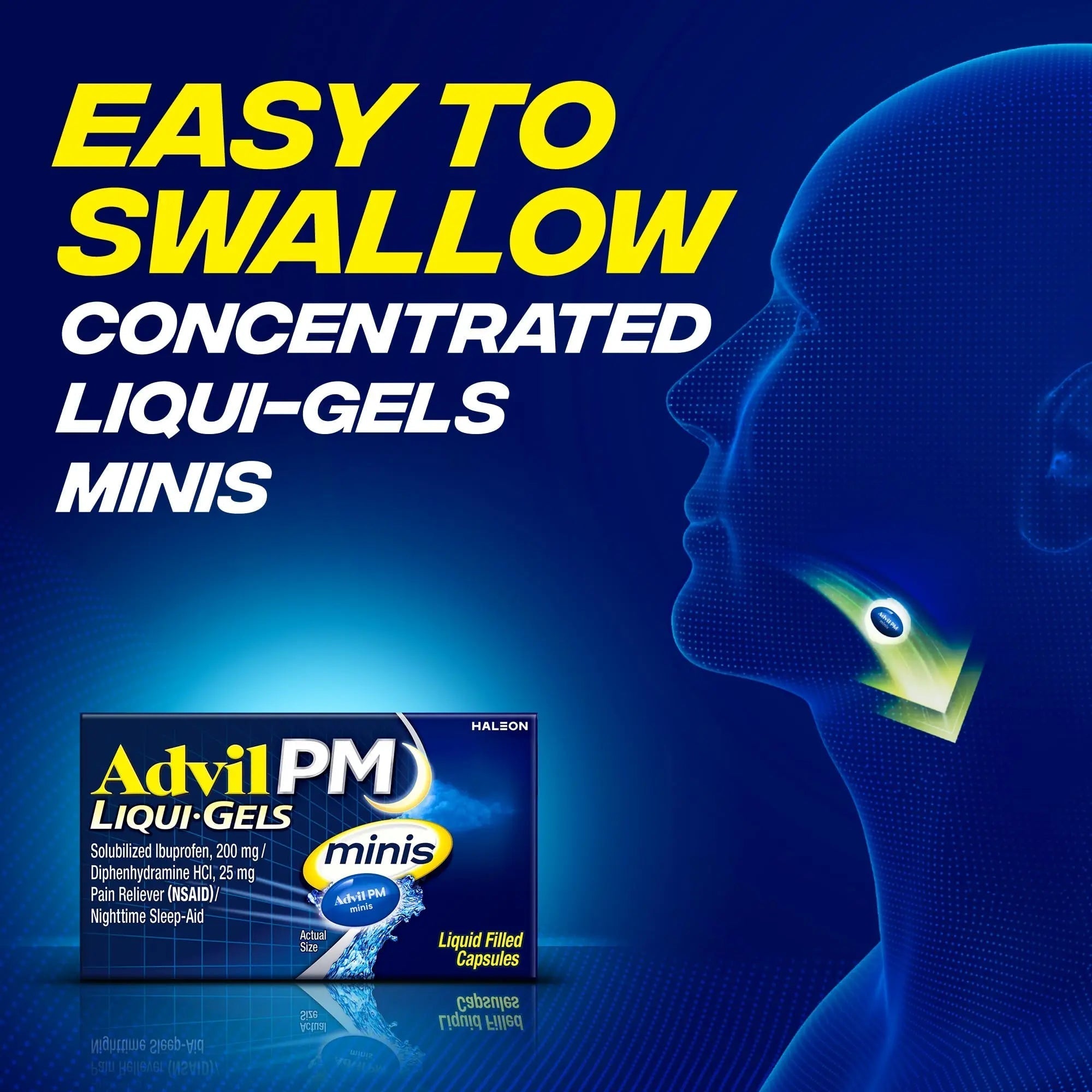 Advil PM Liqui-Gels Minis, 80 Liquid Filled Capsules Advil Au supplements