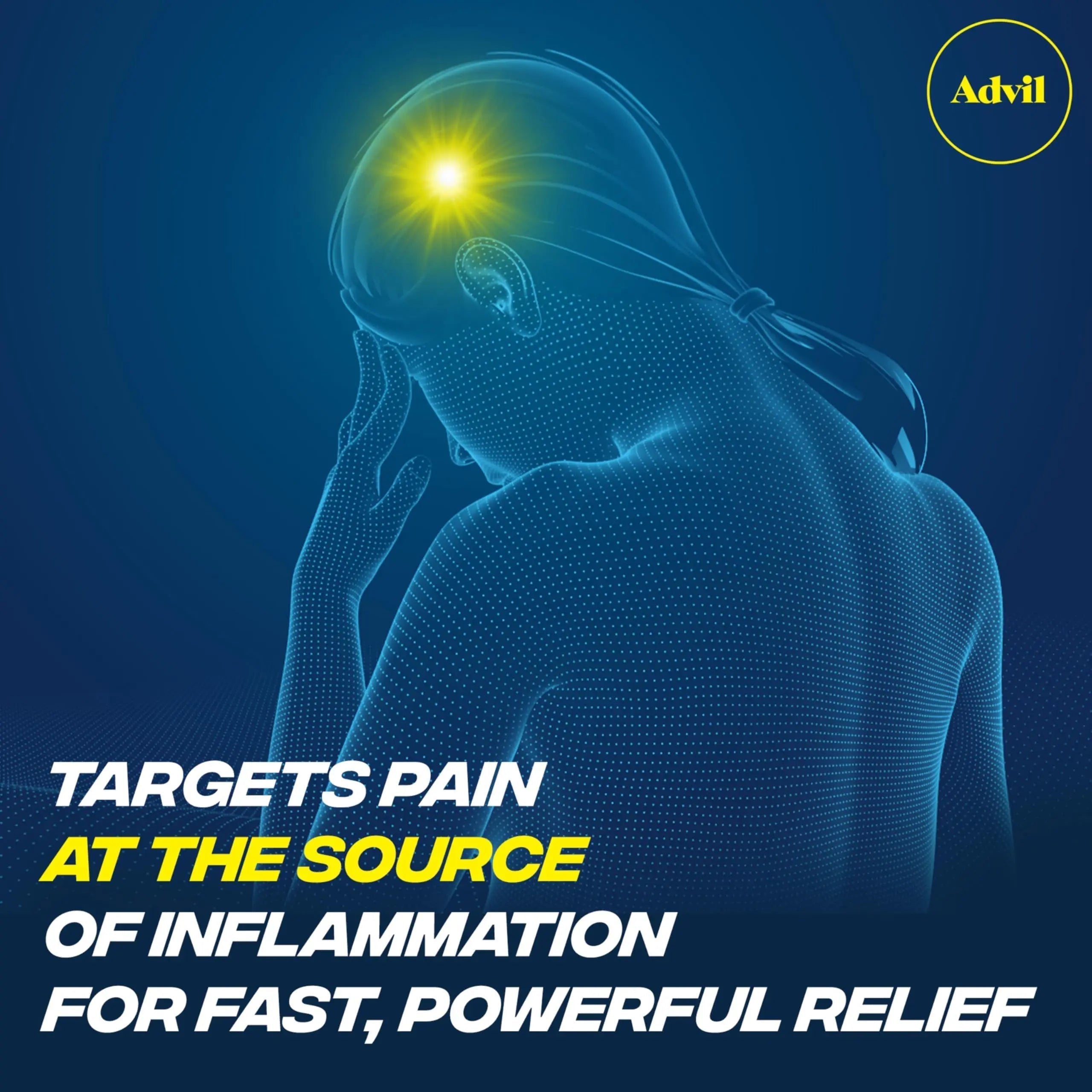 Advil Pain Reliever and Fever Reducer, Ibuprofen 200mg for Pain Relief - 50 Coated Tablets Advil Au supplements