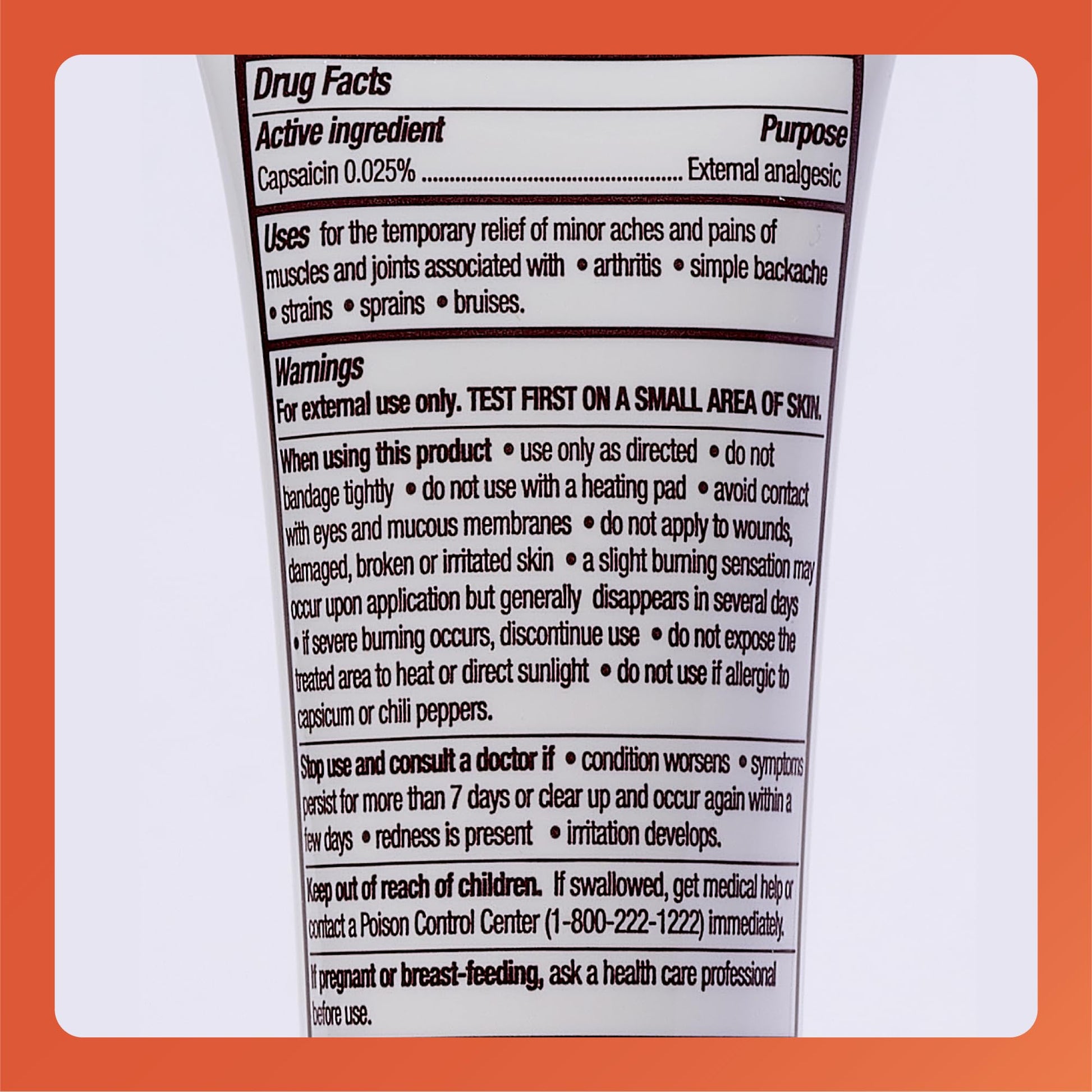 Rugby Capsaicin 0.025% Cream for Penetrating Pain Relief - 2.1 Oz (60g) (6 Pack) RUGBY LABORATORIES Au supplements