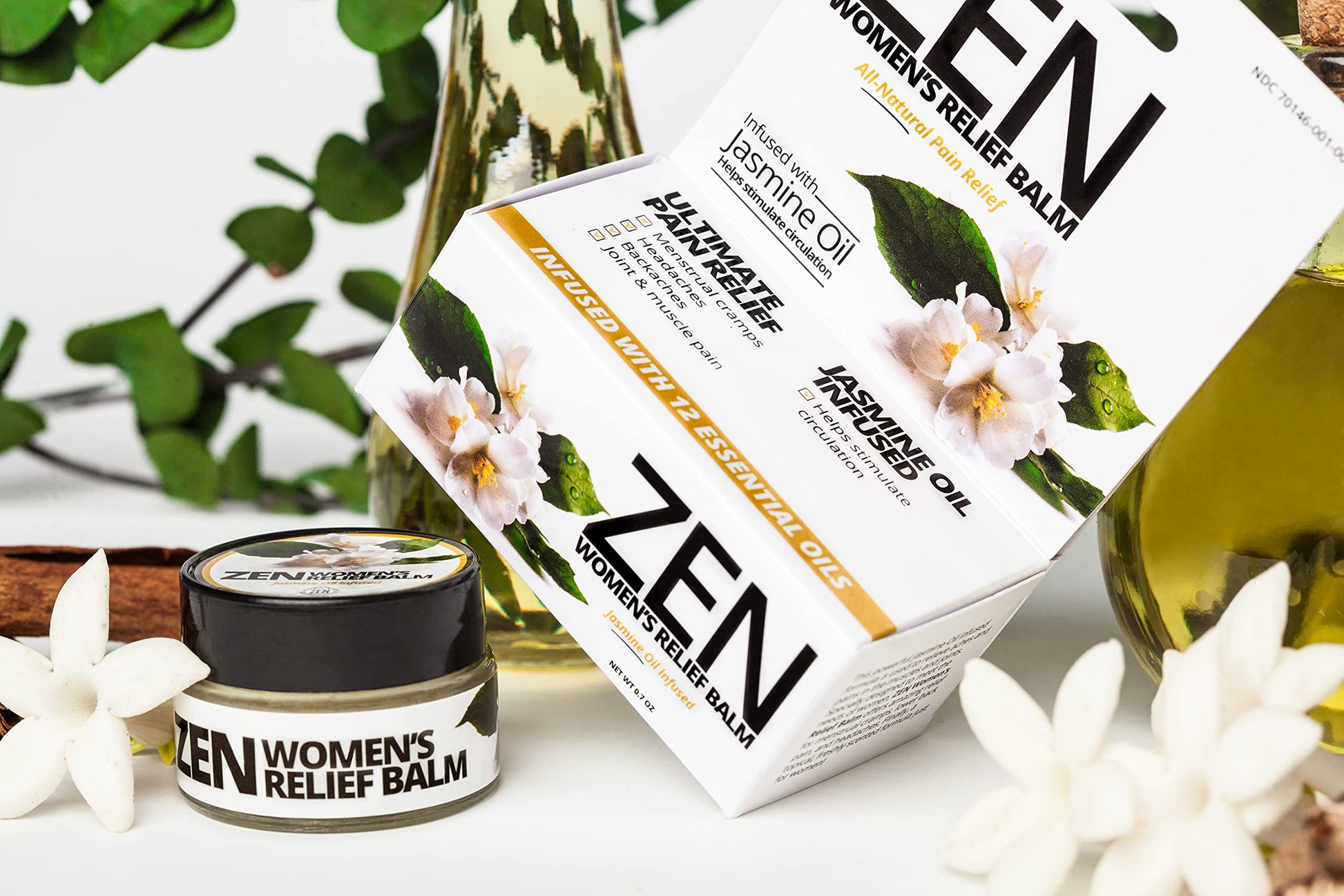 ZEN Women’s Relief Balm – Plant-Based Topical Balm Infused with Jasmine Oil – Cooling Botanical Blend – 0.7 oz – #TrustedByLegends ZEN Au supplements