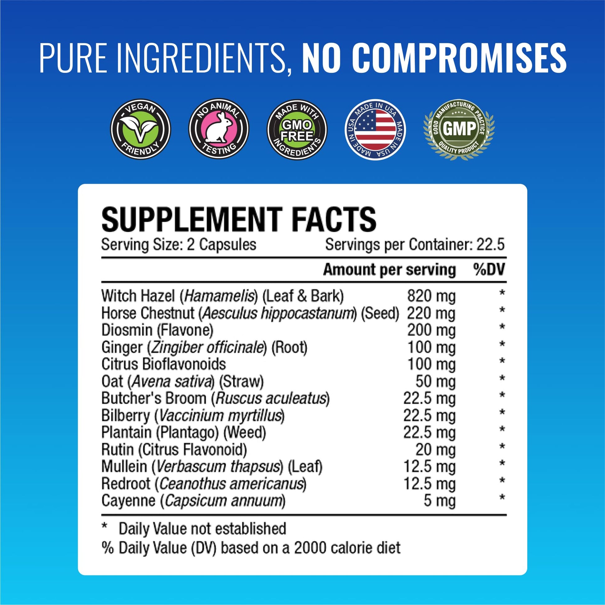 Approved Science Hemovir - Hemorrhoid Support Supplement - Witch Hazel, Horse Chestnut - 45 Capsules - 1 Bottle - Vegan Approved Science Au supplements