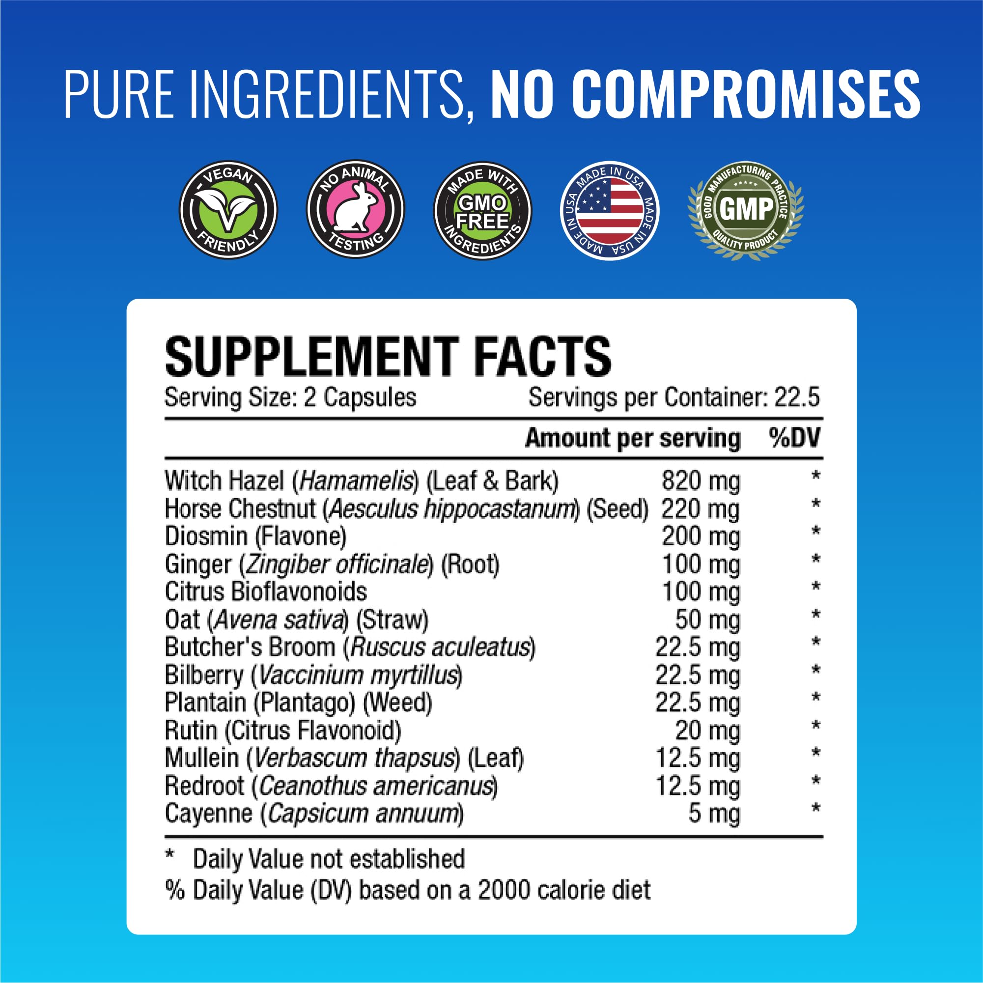 Approved Science Hemovir - Hemorrhoid Support Supplement - Witch Hazel, Horse Chestnut - 45 Capsules - 1 Bottle - Vegan Approved Science Au supplements