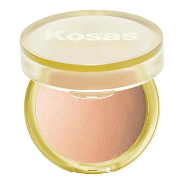 Kosas Sun Show Glowy Warmth Baked Bronzer - Contouring Powder for Cheekbones, Nose & Jawline - Enriched with Concentrated Fatty Acids - Talc-Free, Vegan & Hypoallergenic - Waves Kosas Au supplements