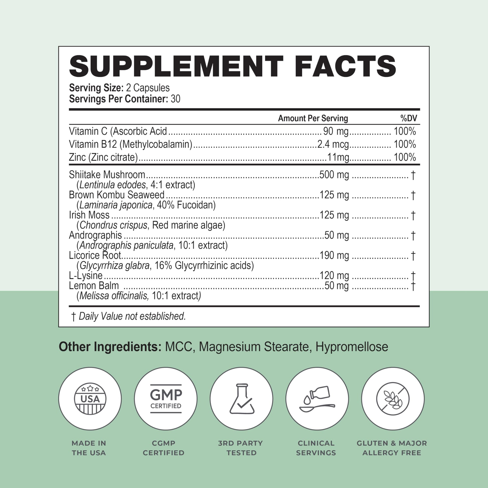 Simplix | Natural Supplement to Strengthen The Immune System | Respond to Outbreaks | Source of Highly Researched Mushroom & Seaweed Polysaccharides 60 Veggie Capsules (1 Pack) Papillex Au supplements